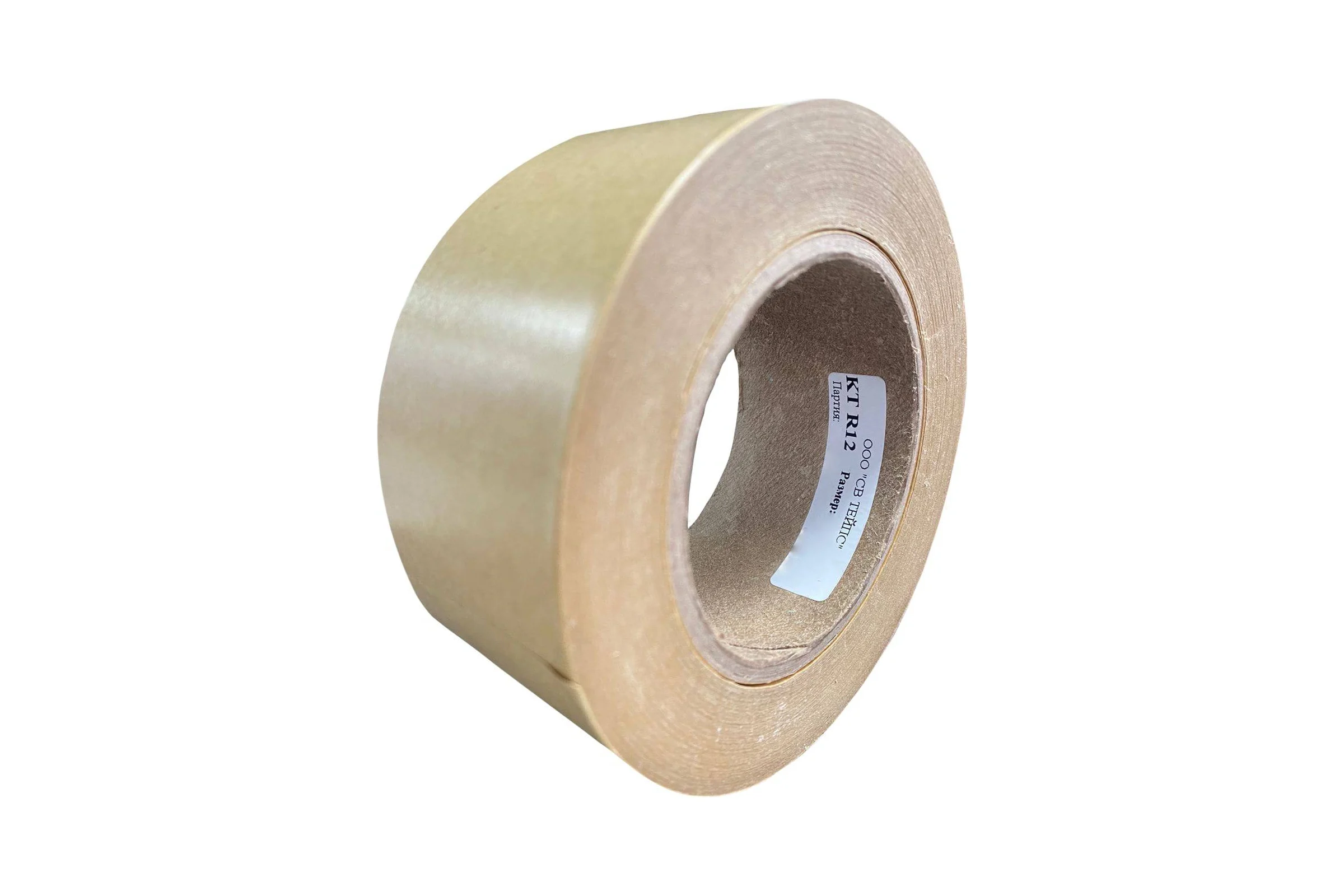 Лента из крафт бумаги SV Tapes KT R12 25мм*50м для монтажа и фиксации изделий из картона, пластика, бумаги, фольги и др, синтетический каучук KTR12002