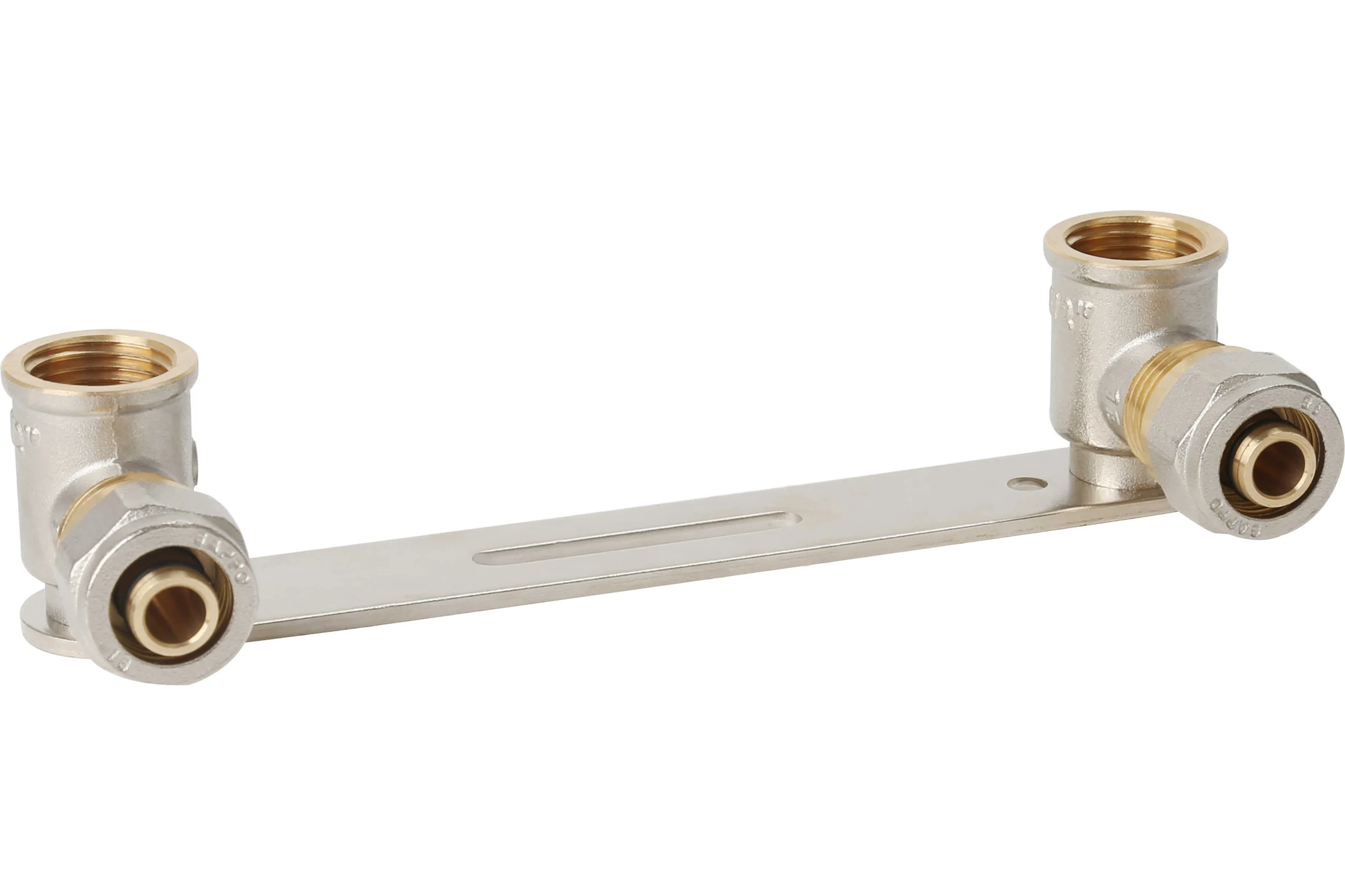 Планка установочная для смесителя Gappo ВР-обжим, никелированная, 1/2" х 16 G2278.04