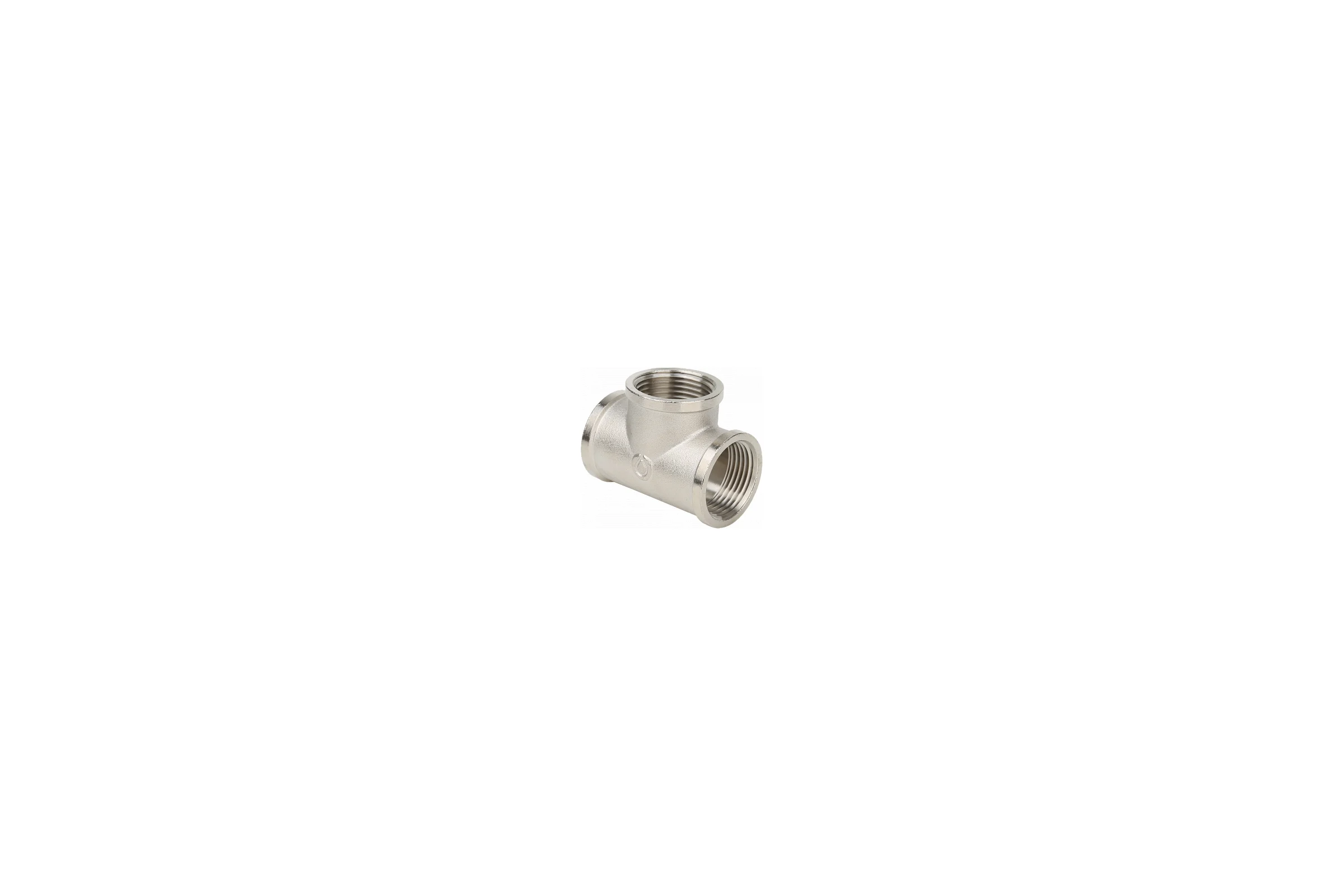 Тройник Gappo ВР-ВР-ВР, никелированный 3/4" x 1/2" x 3/4" G2210.0504