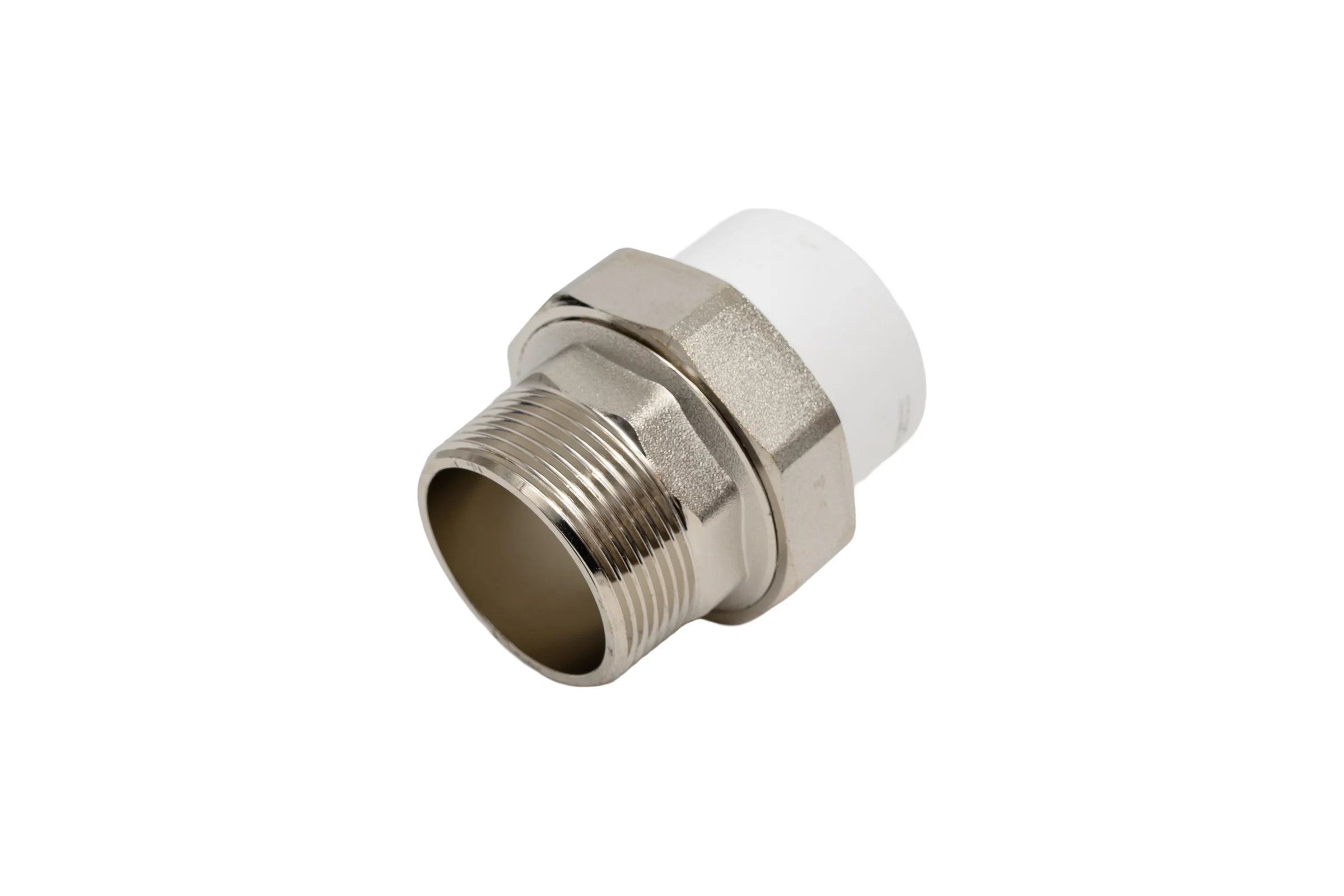 Муфта комбинированная разъемная Damento нар.рез. 1 1/2", 40 мм, белый 94505