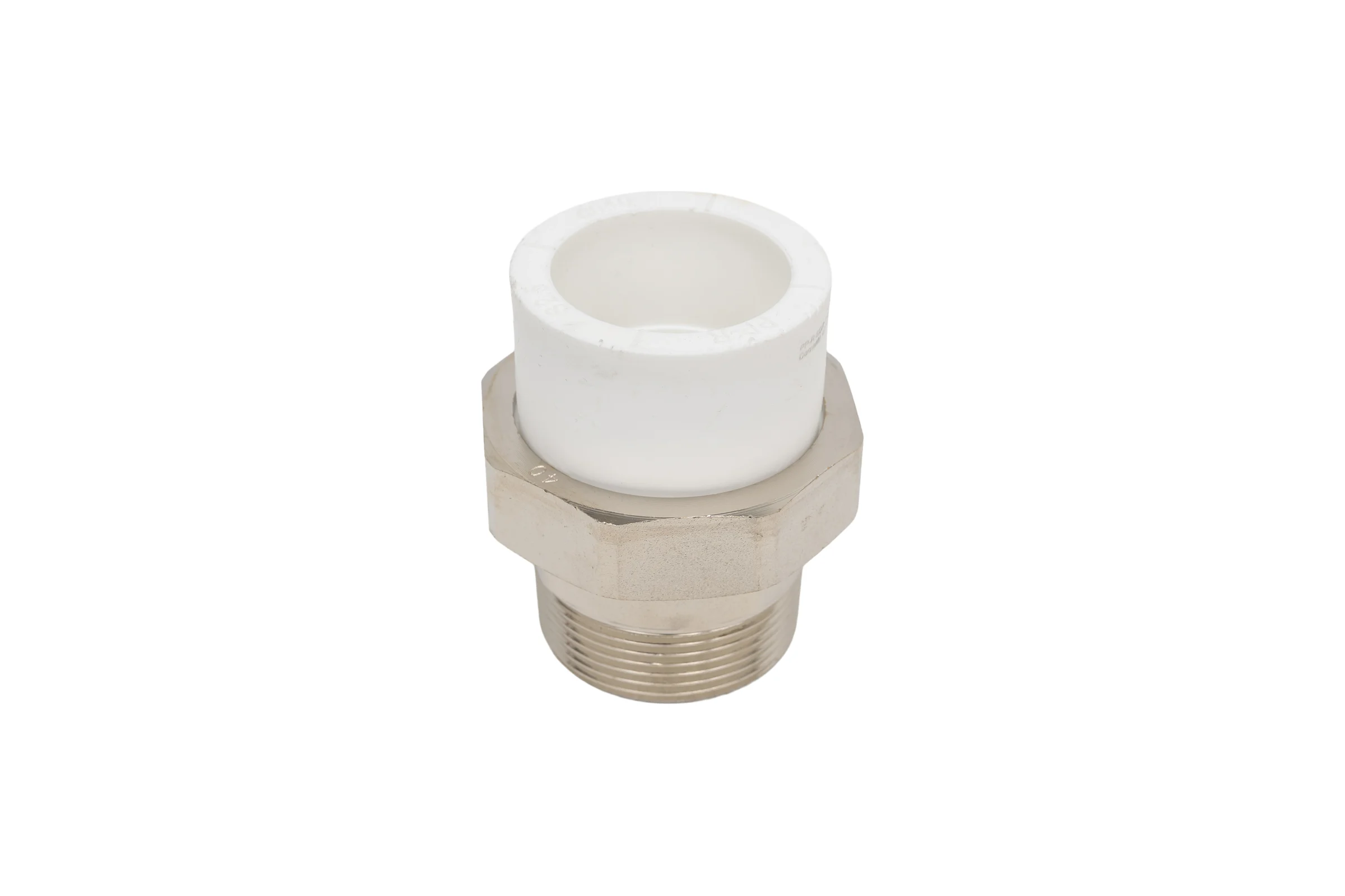 Муфта комбинированная разъемная Damento нар.рез. 1 1/2", 40 мм, белый 94505