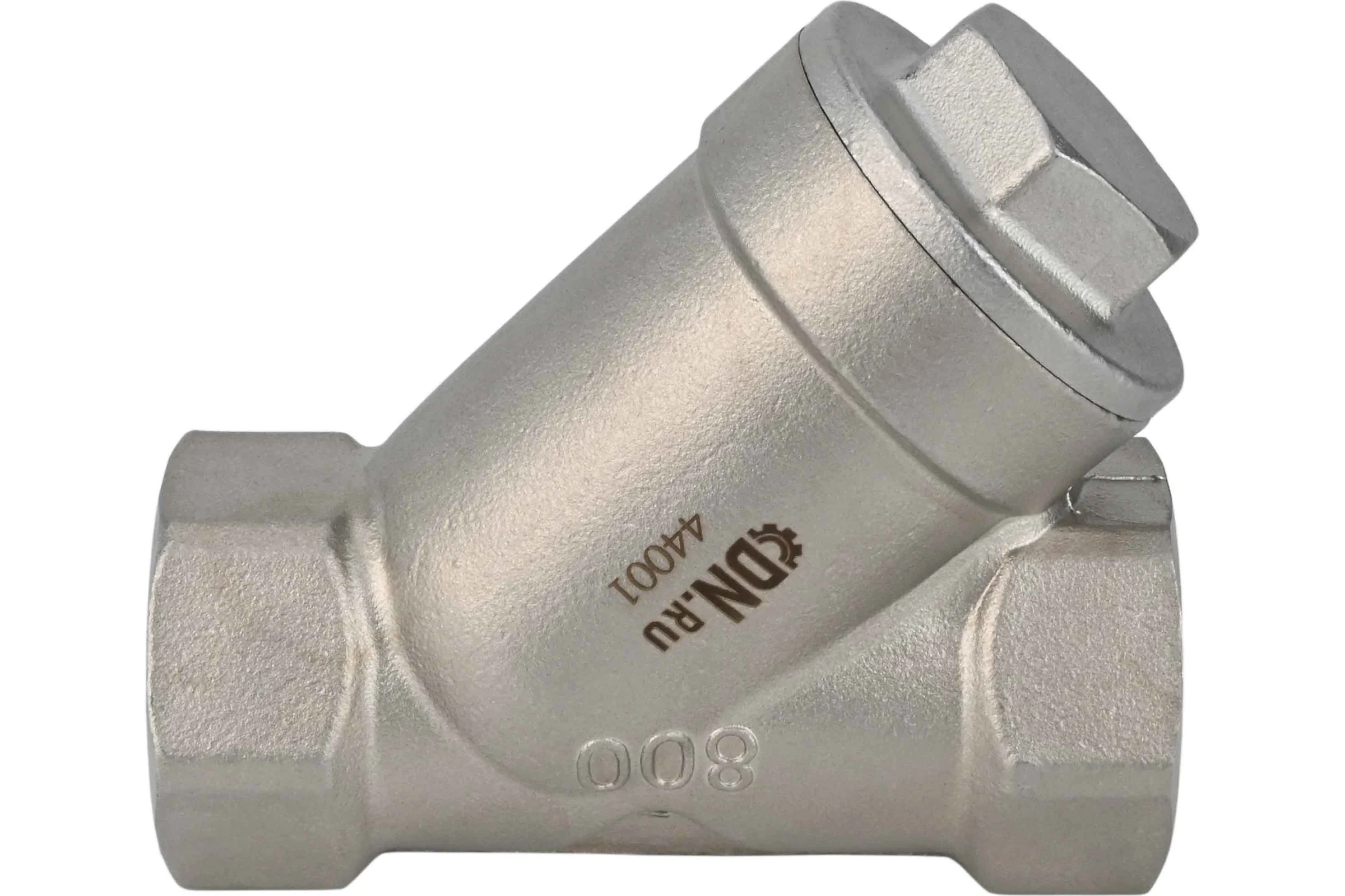 Клапан обратный пружинный DN.ru 304-304-PTFE-T Ду50, Ру40, Y-образный D100-03801