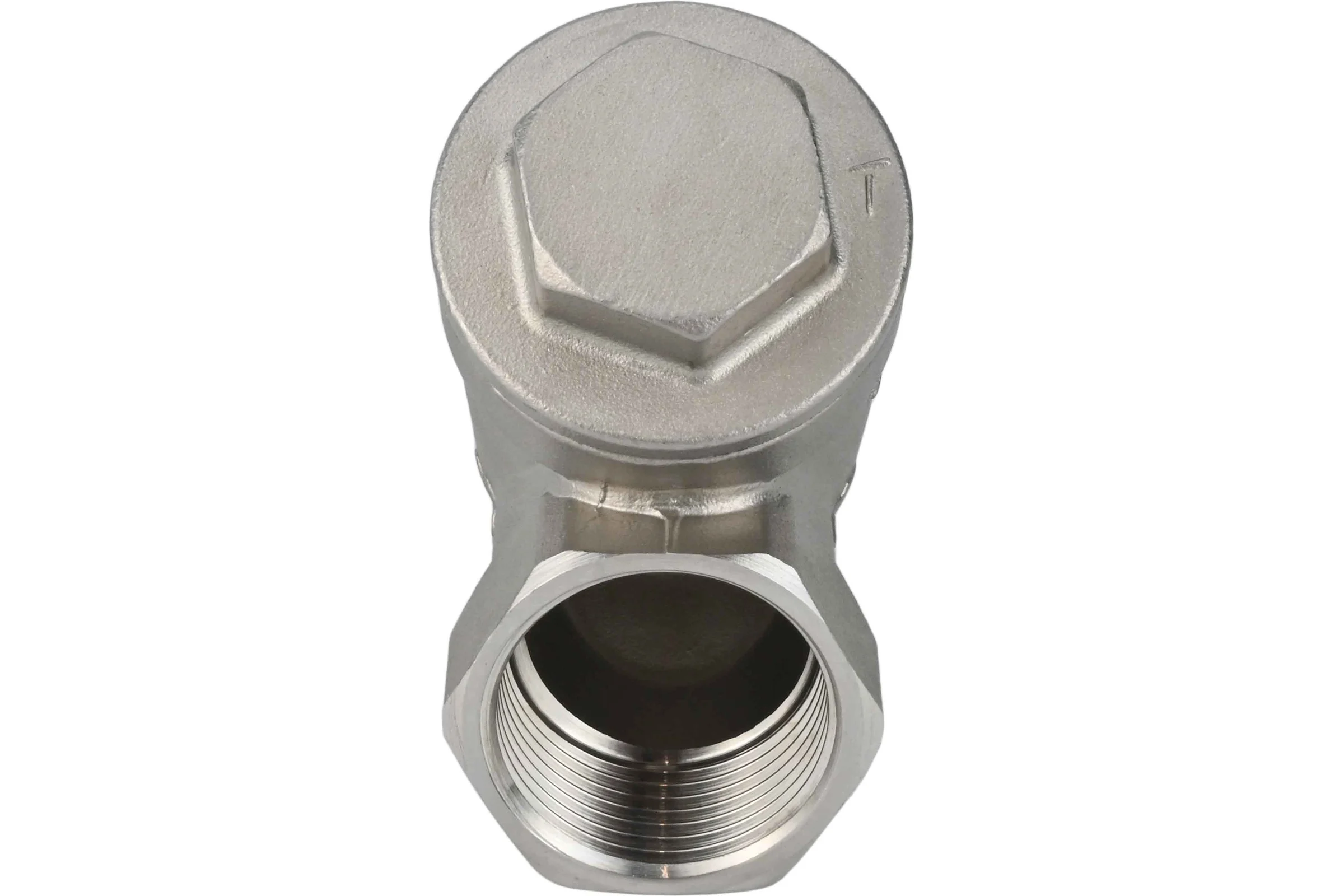 Клапан обратный пружинный DN.ru 304-304-PTFE-T Ду50, Ру40, Y-образный D100-03801