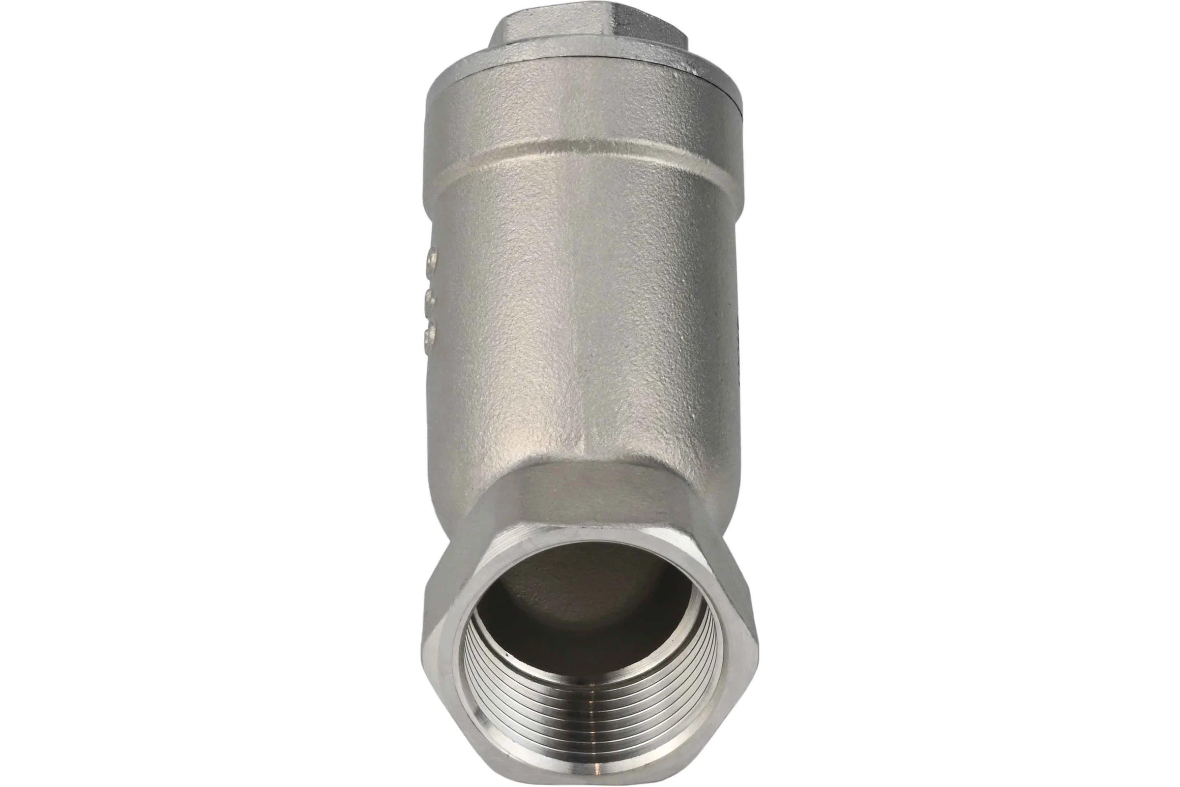 Клапан обратный пружинный DN.ru 304-304-PTFE-T Ду50, Ру40, Y-образный D100-03801