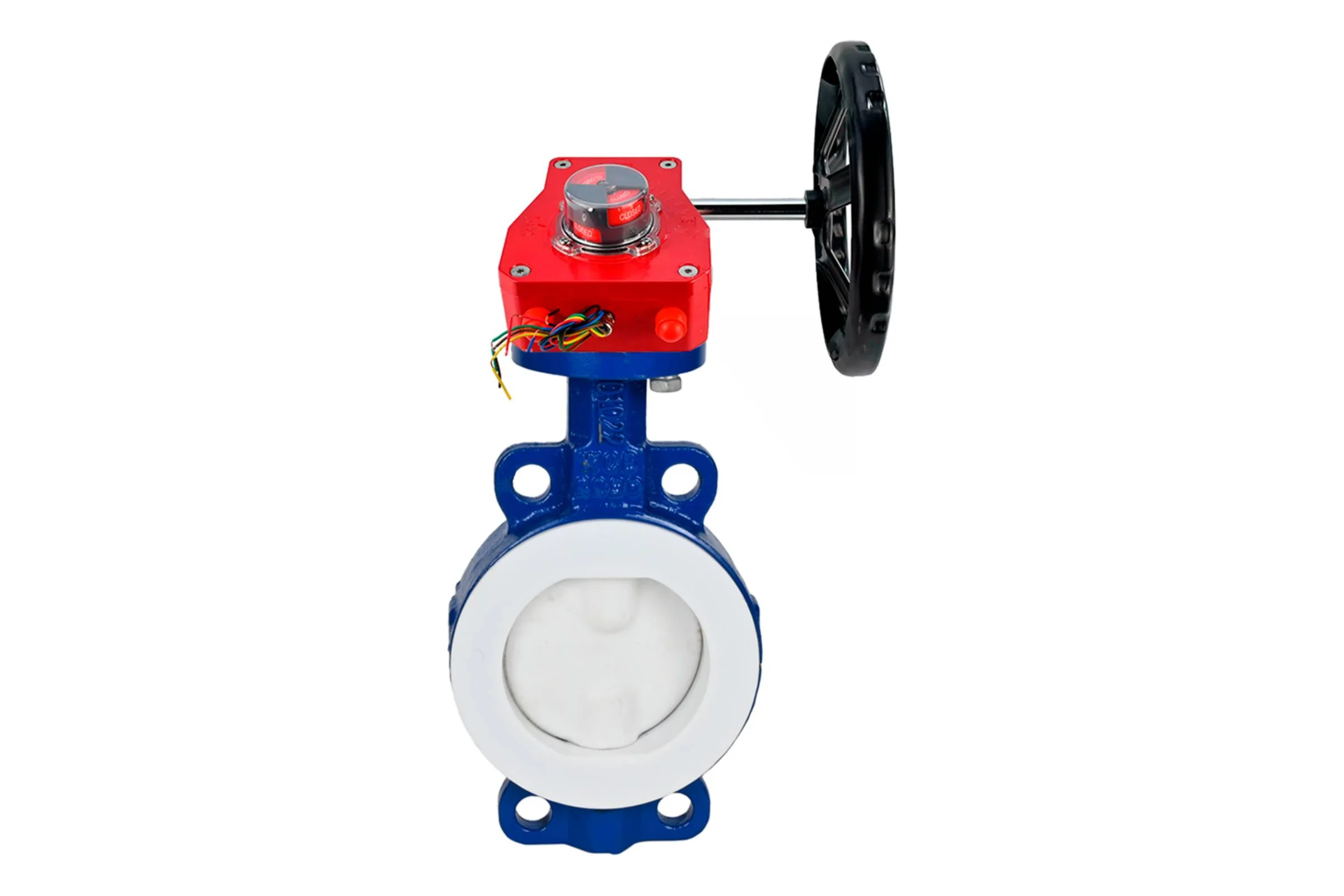 Затвор DN.ru дисковый WCB-WCB-PTFE-PTFE-Fb-R Ду250 Ру16 футерованный с редуктором HGBF-3 D050-59318