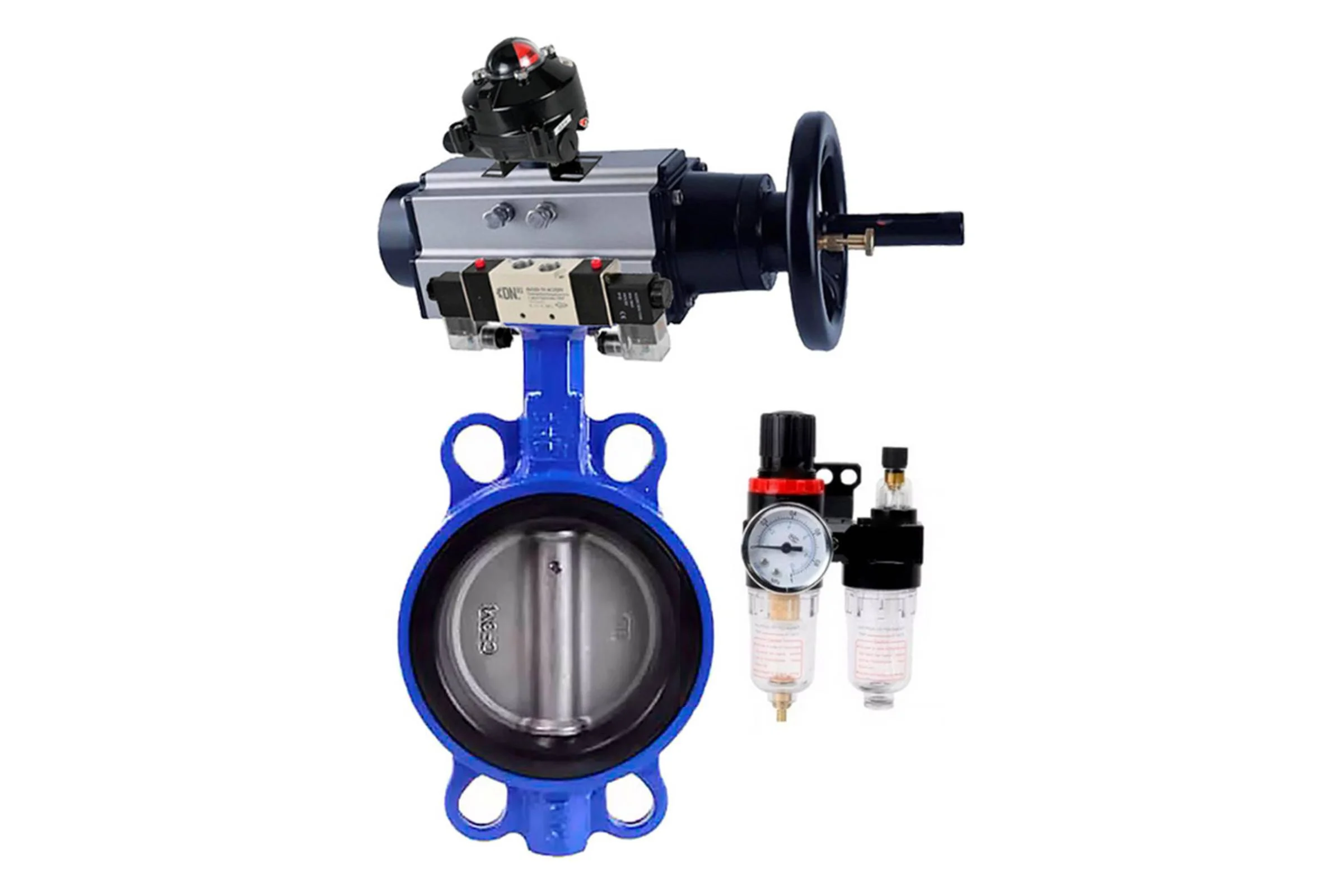 Затвор DN.ru (абразивные среды) QT450-316-EPDM-2W-Fb Ду125 Ру16 пн.привод пн.расп БКВ БПВ D050-64962