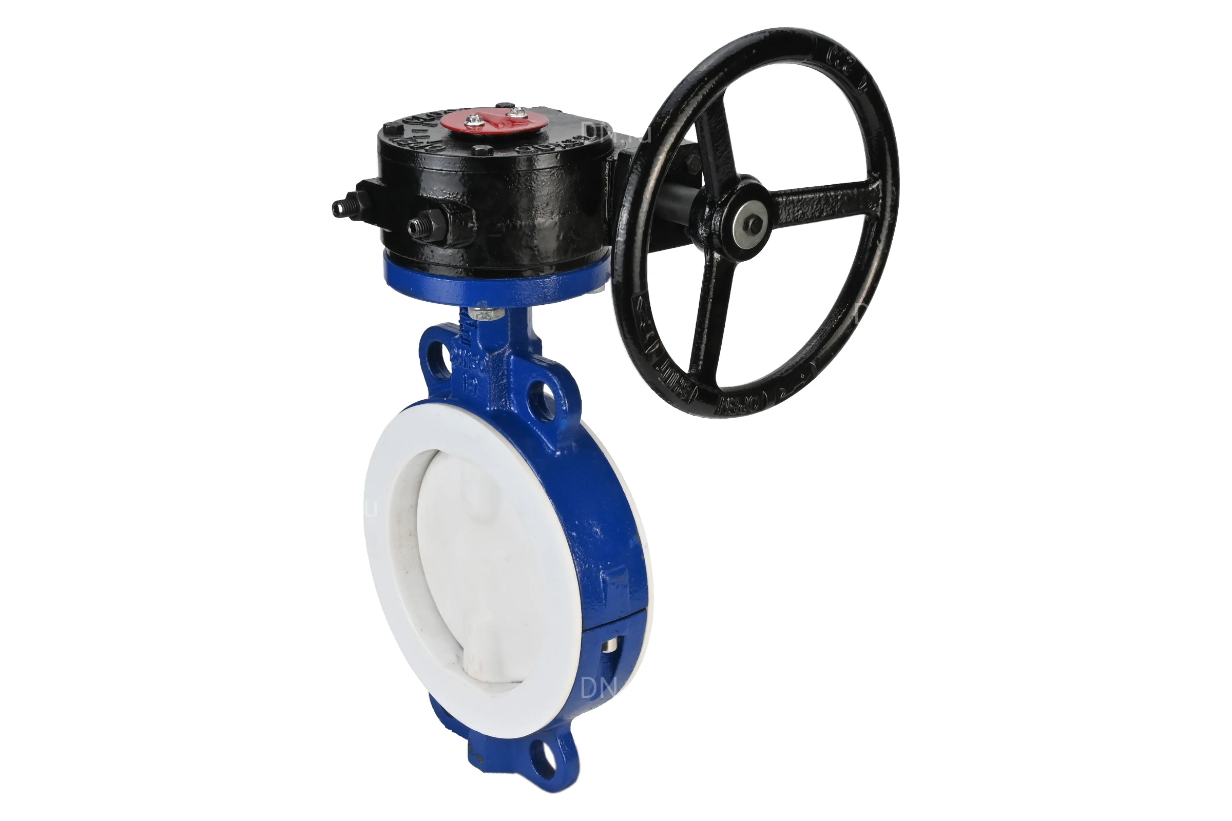 Дисковый затвор DN.ru Ду250 Ру16 футерованный WCB-WCB-PTFE-PTFE-Fb-R с редуктором D050-59235