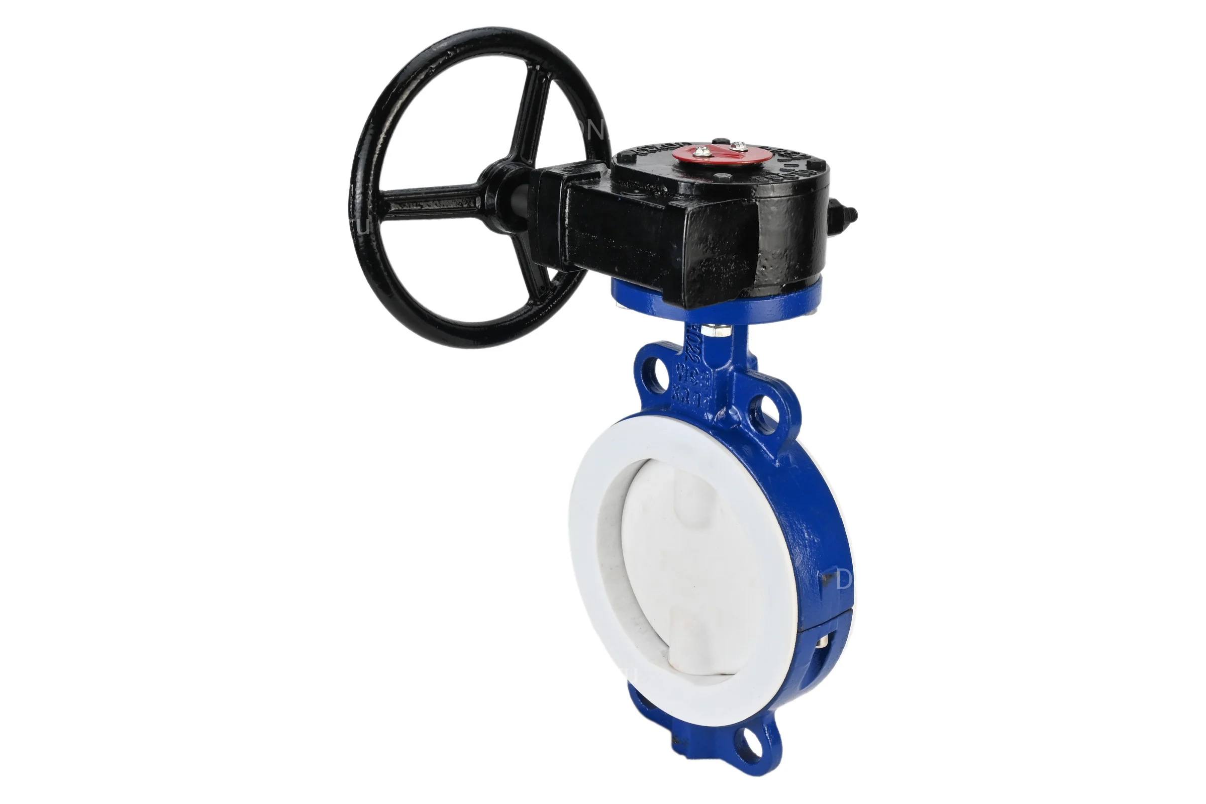 Дисковый затвор DN.ru Ду250 Ру16 футерованный WCB-WCB-PTFE-PTFE-Fb-R с редуктором D050-59235
