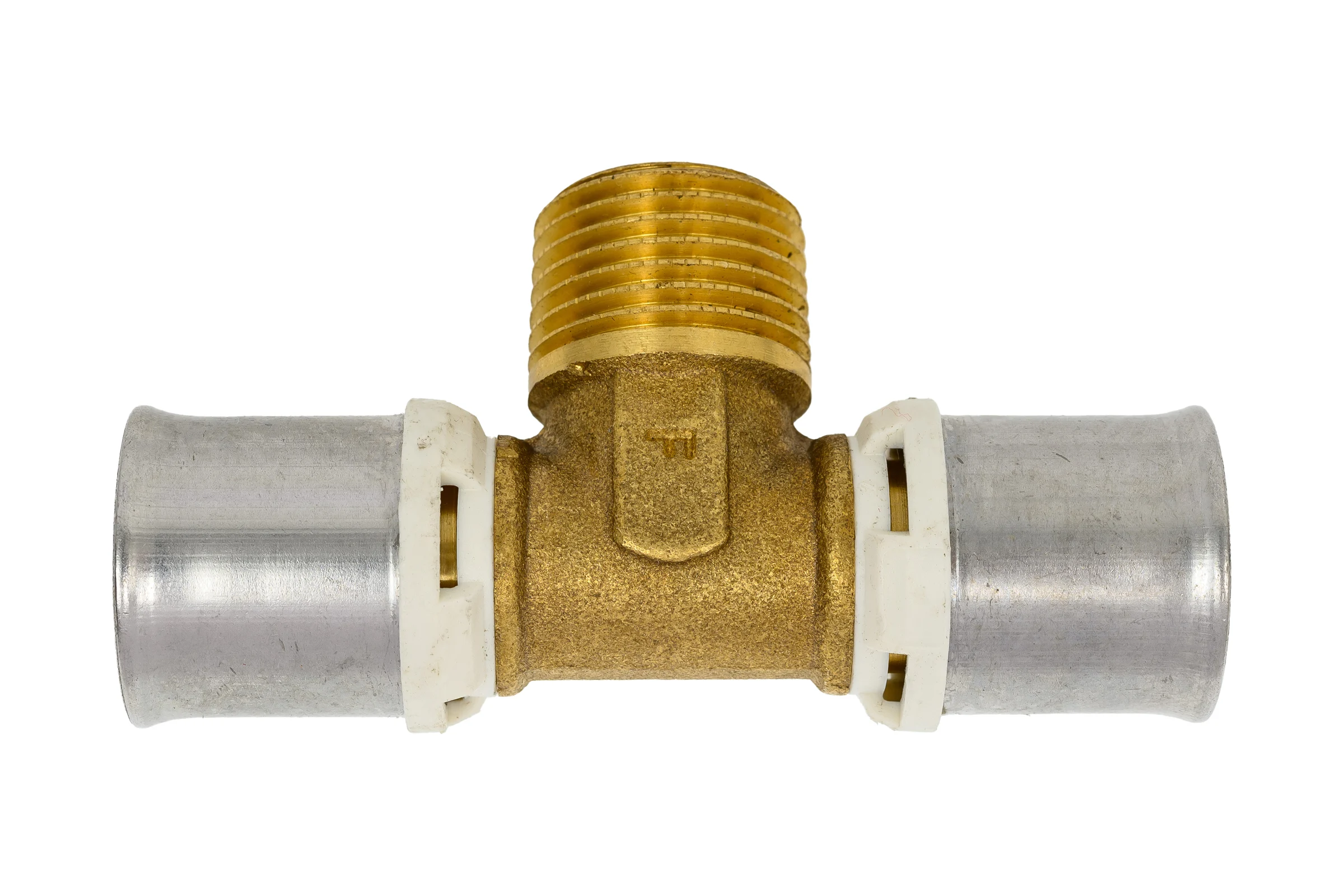 Тройник Frankische с наружной резьбой, латунь, alpex-duo, 20x2-1/2 НР-20x2, 10 шт. 86820832