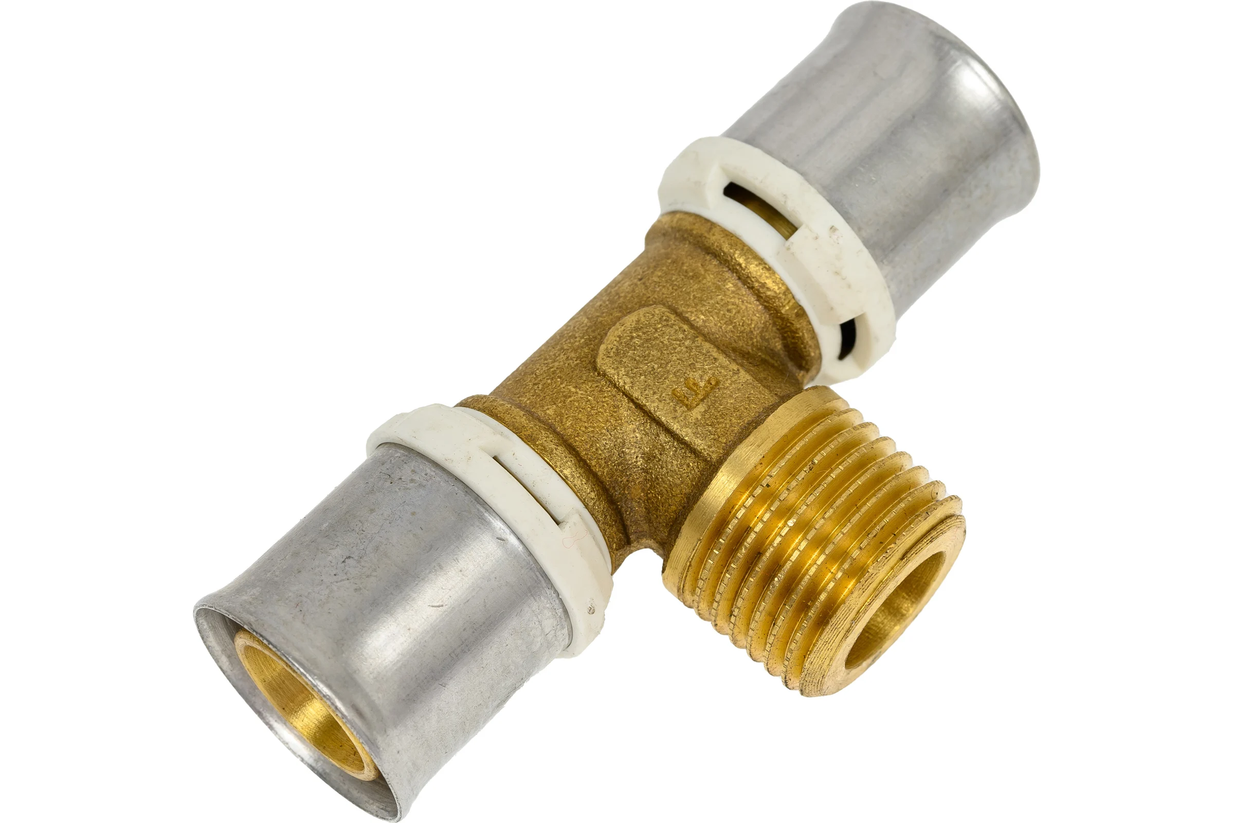 Тройник Frankische с наружной резьбой, латунь, alpex-duo, 20x2-1/2 НР-20x2, 10 шт. 86820832