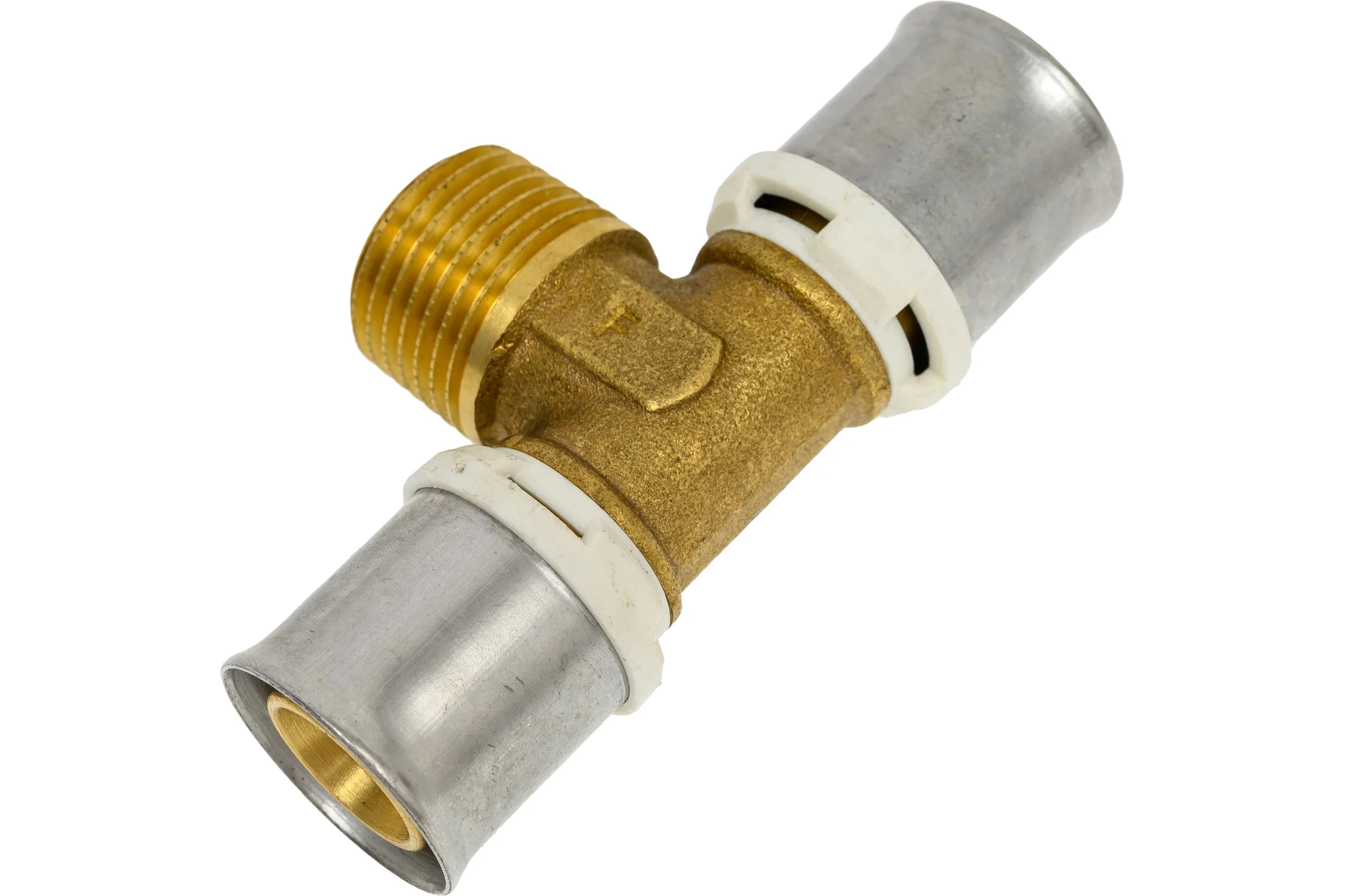 Тройник Frankische с наружной резьбой, латунь, alpex-duo, 20x2-1/2 НР-20x2, 10 шт. 86820832