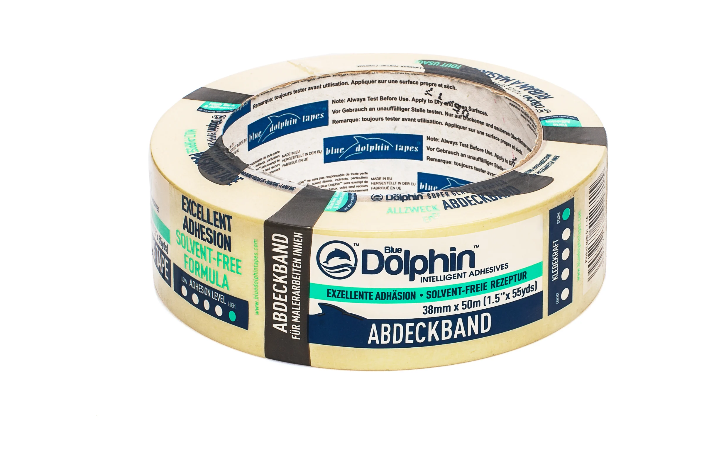 Многофункциональная малярная лента Blue Dolphin Masking Tape желтая, 38мм х 50м 01-7-14 ST627