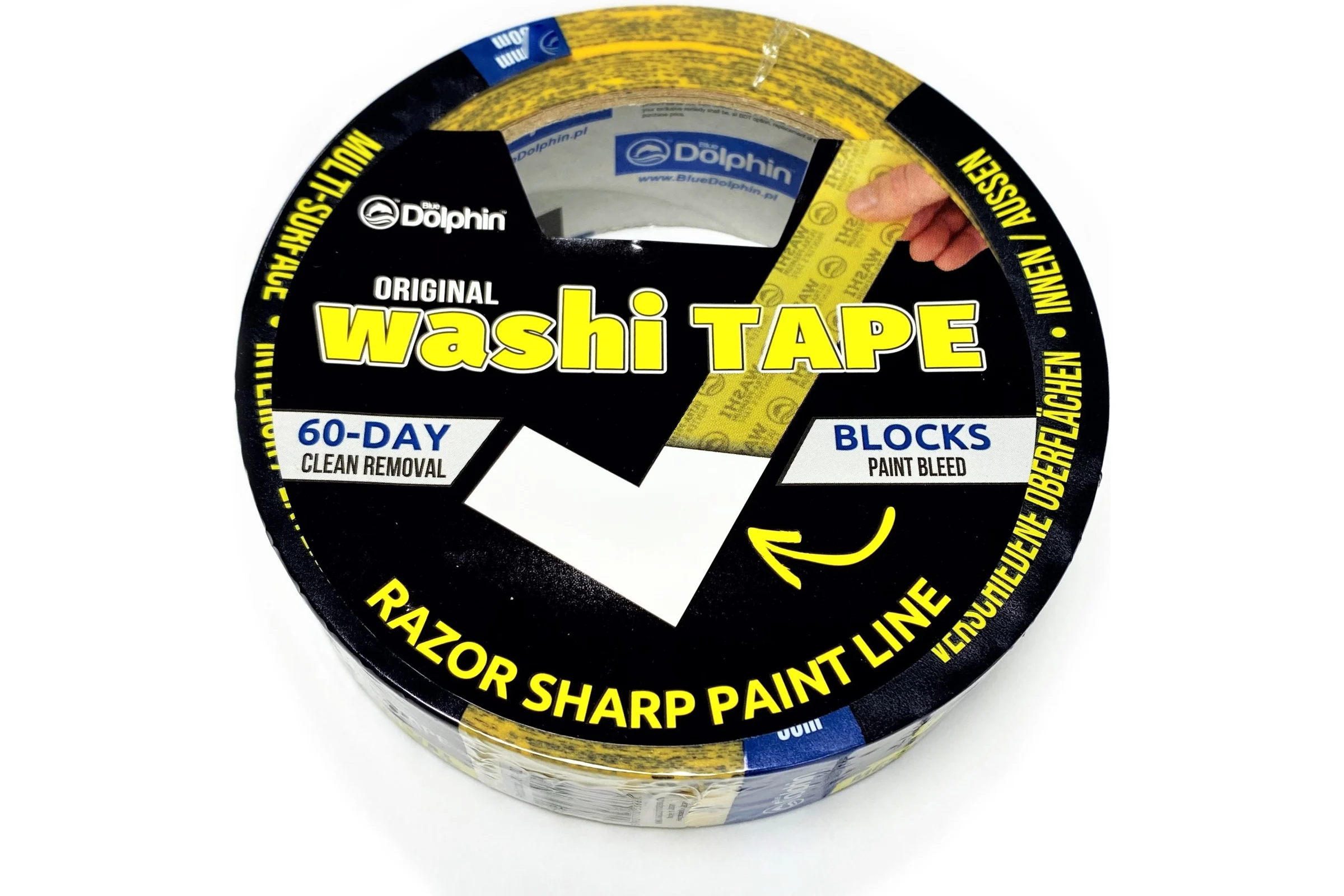 Малярная лента Blue Dolphin Washi 25 мм х 50 м 300-1-01