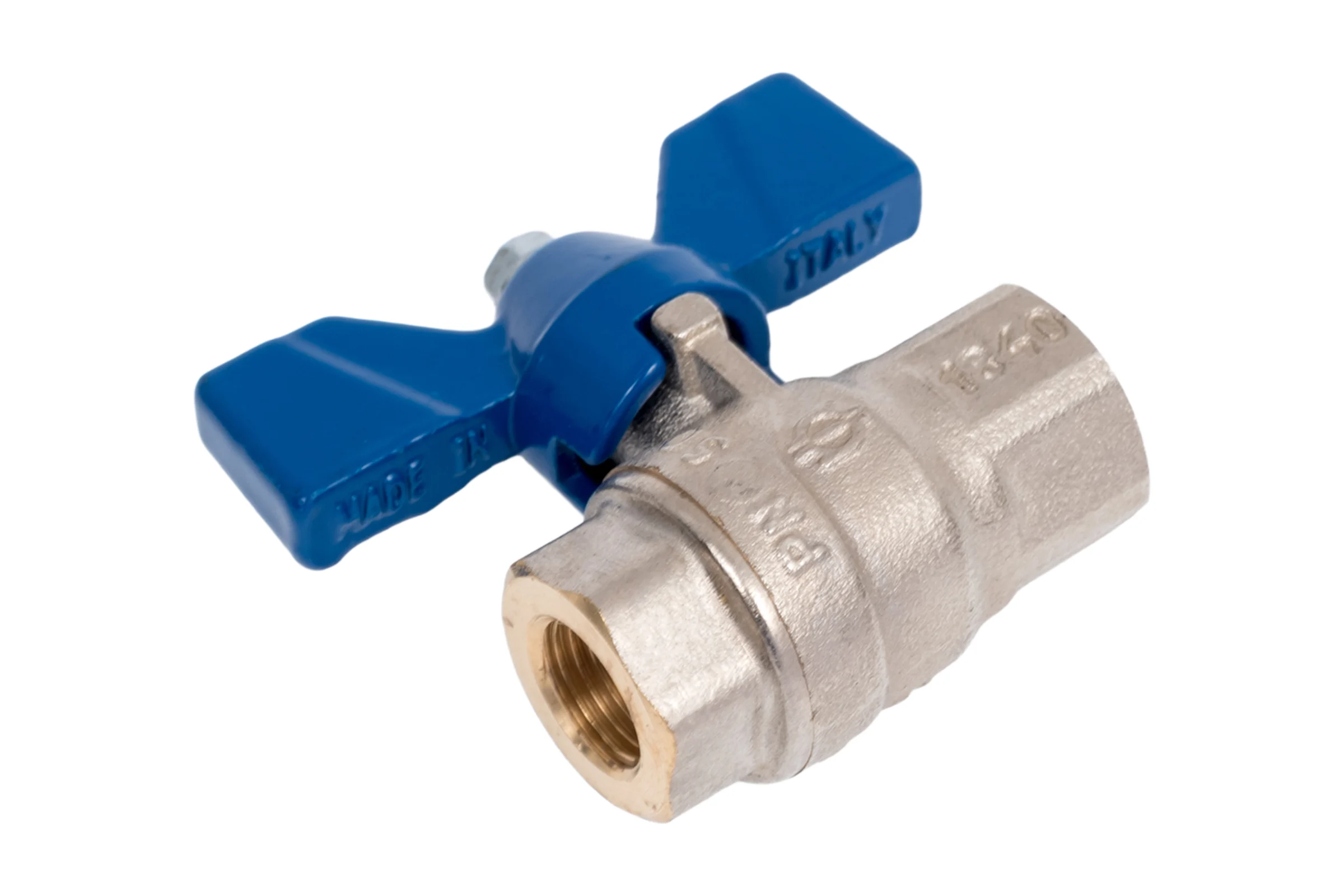 Кран шаровой FIV 1/4" г/г, бабочка 80001015