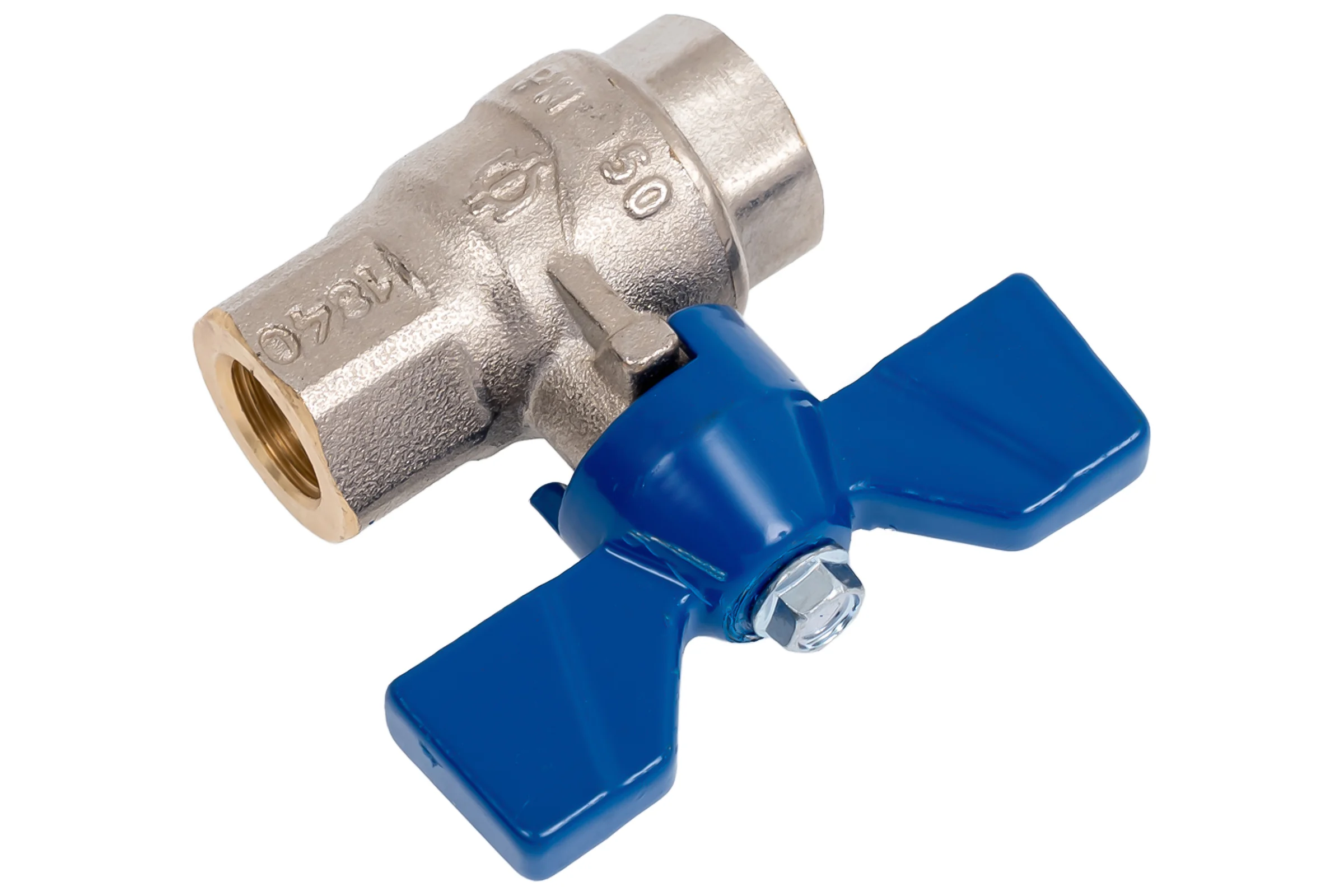 Кран шаровой FIV 1/4" г/г, бабочка 80001015
