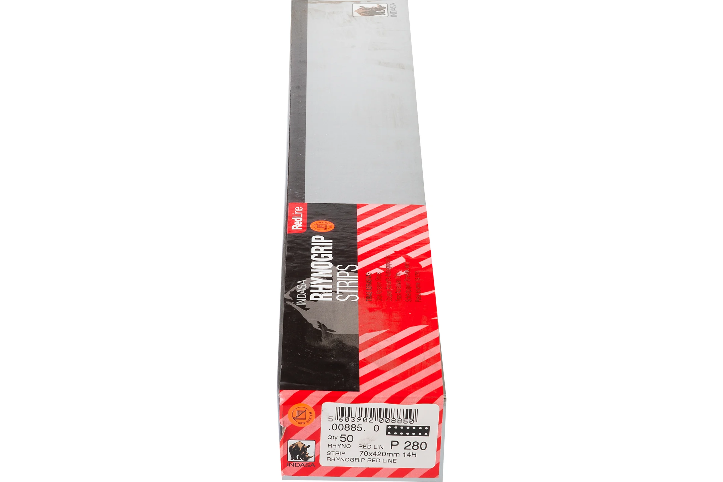 Полоска RHYNOGRIP (50 шт; 70х420 мм; Р280; 14 отверстий) INDASA 00885