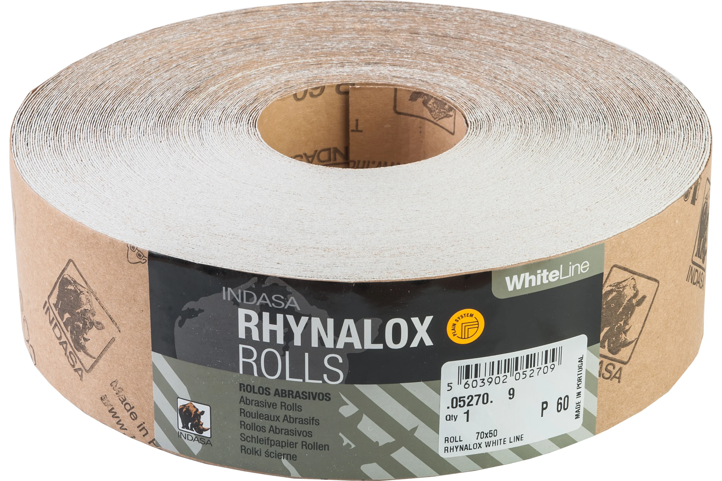 Рулон RHYNALOX (70 мм; 50 м; Р60) INDASA 05270