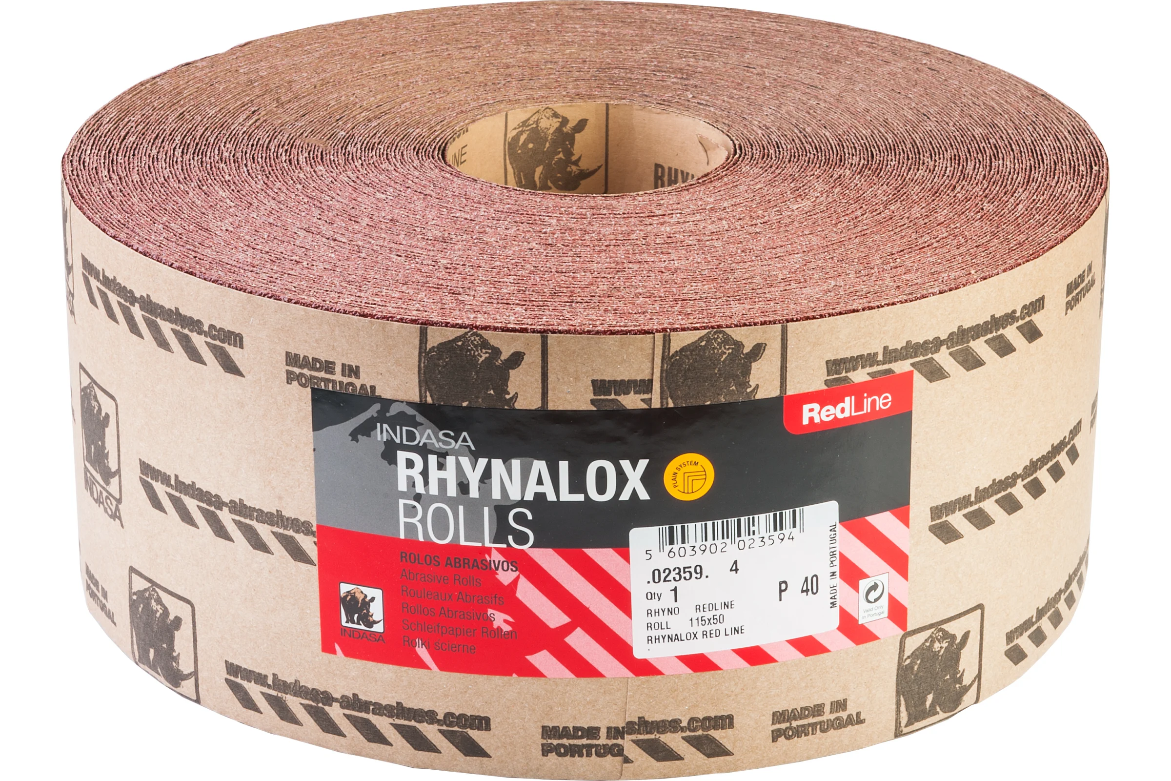 Рулон RHYNALOX (115 мм; 50 м; Р40) INDASA 02359