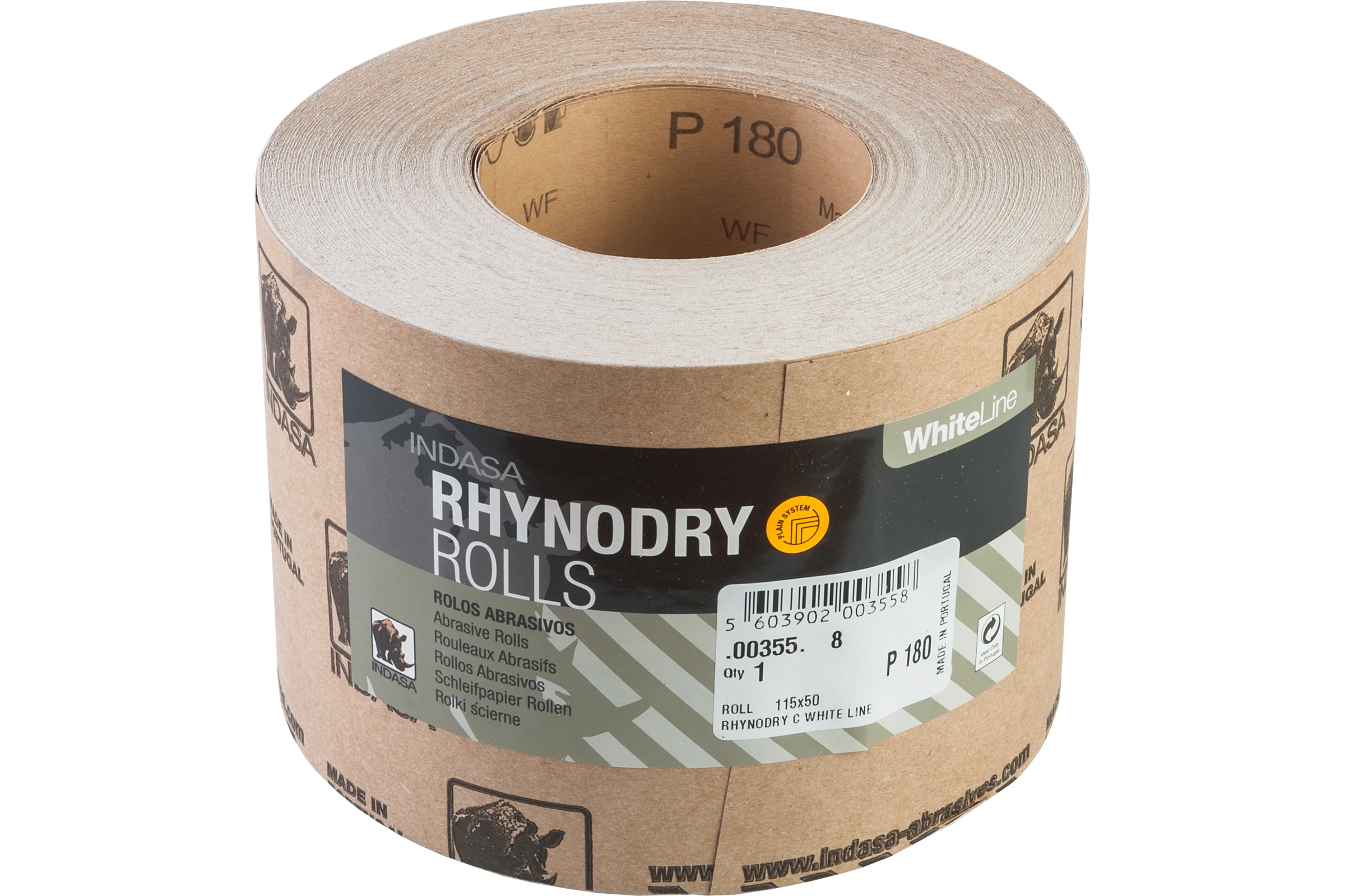 Рулон RHYNODRY (115 мм; 50 м; Р180) INDASA 00355