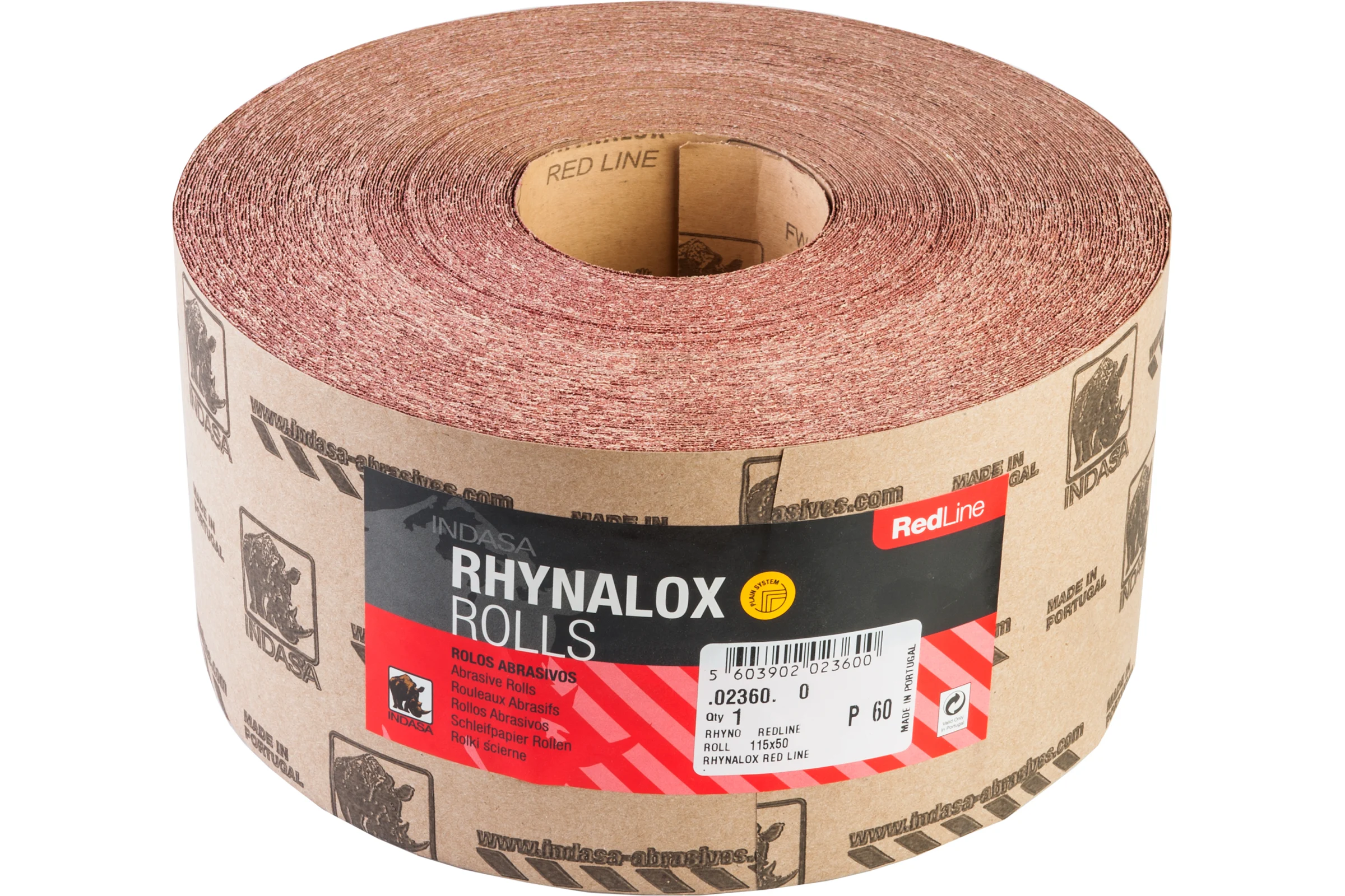 Рулон RHYNALOX (115 мм; 50 м; Р60) INDASA 02360