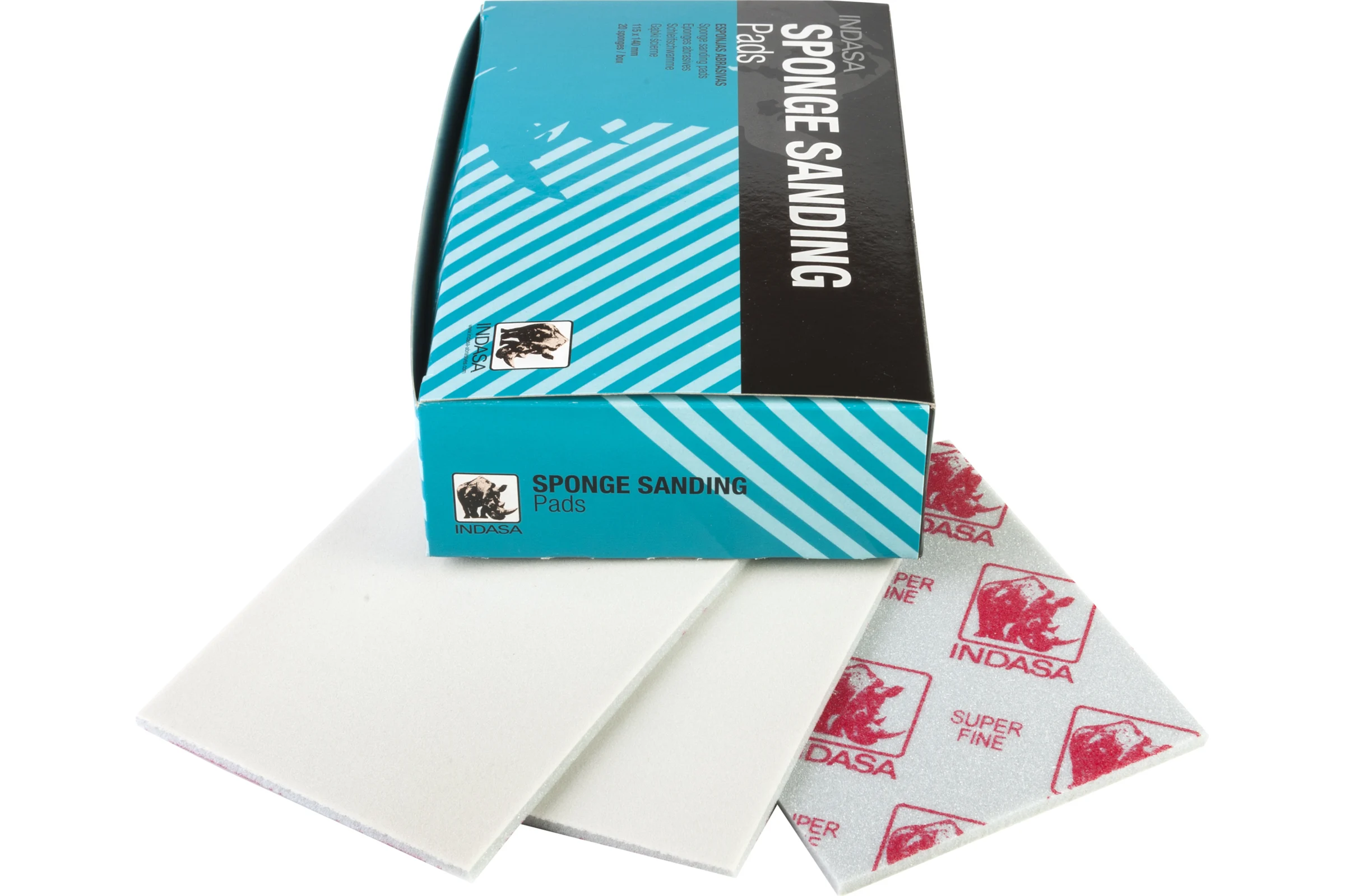 Губка абразивная RHYNO SPONGE (20 шт; 115х140х5 мм; SuperFine) INDASA 01280