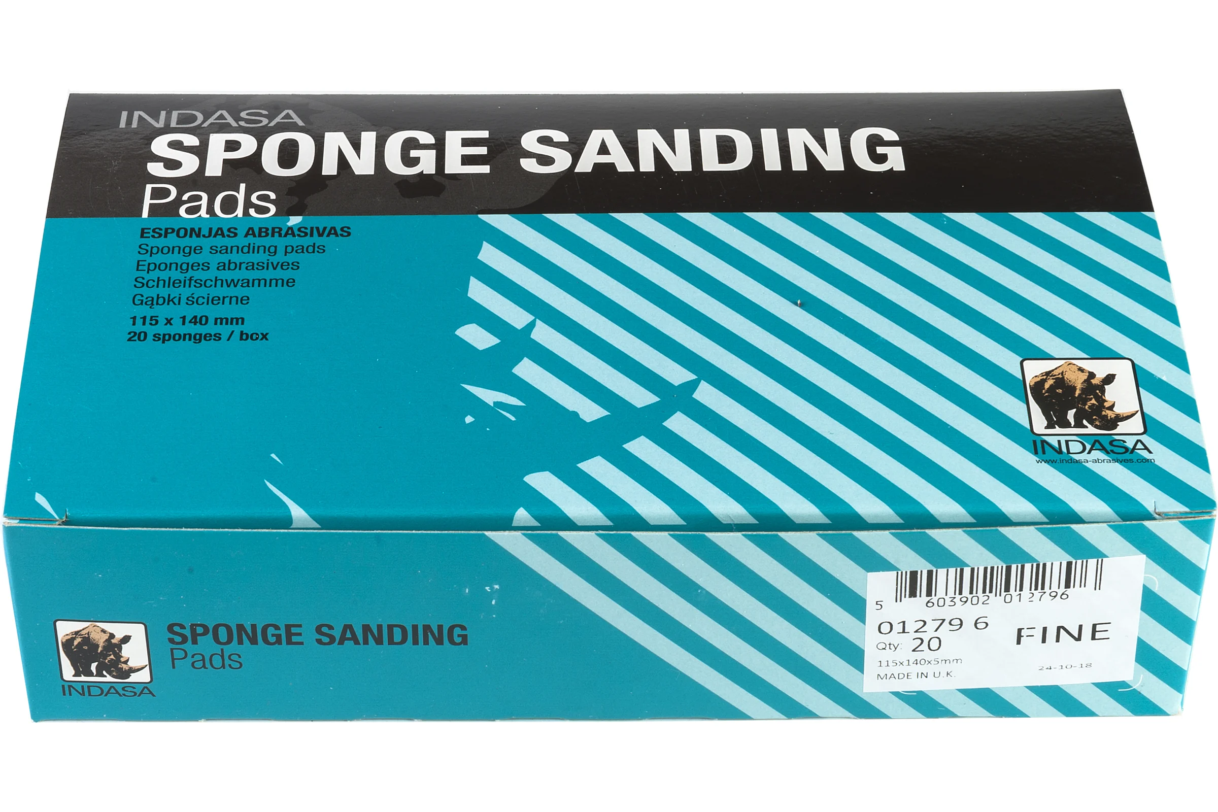 Губка абразивная RHYNO SPONGE (20 шт; 115х140х5 мм; Fine) INDASA 01279