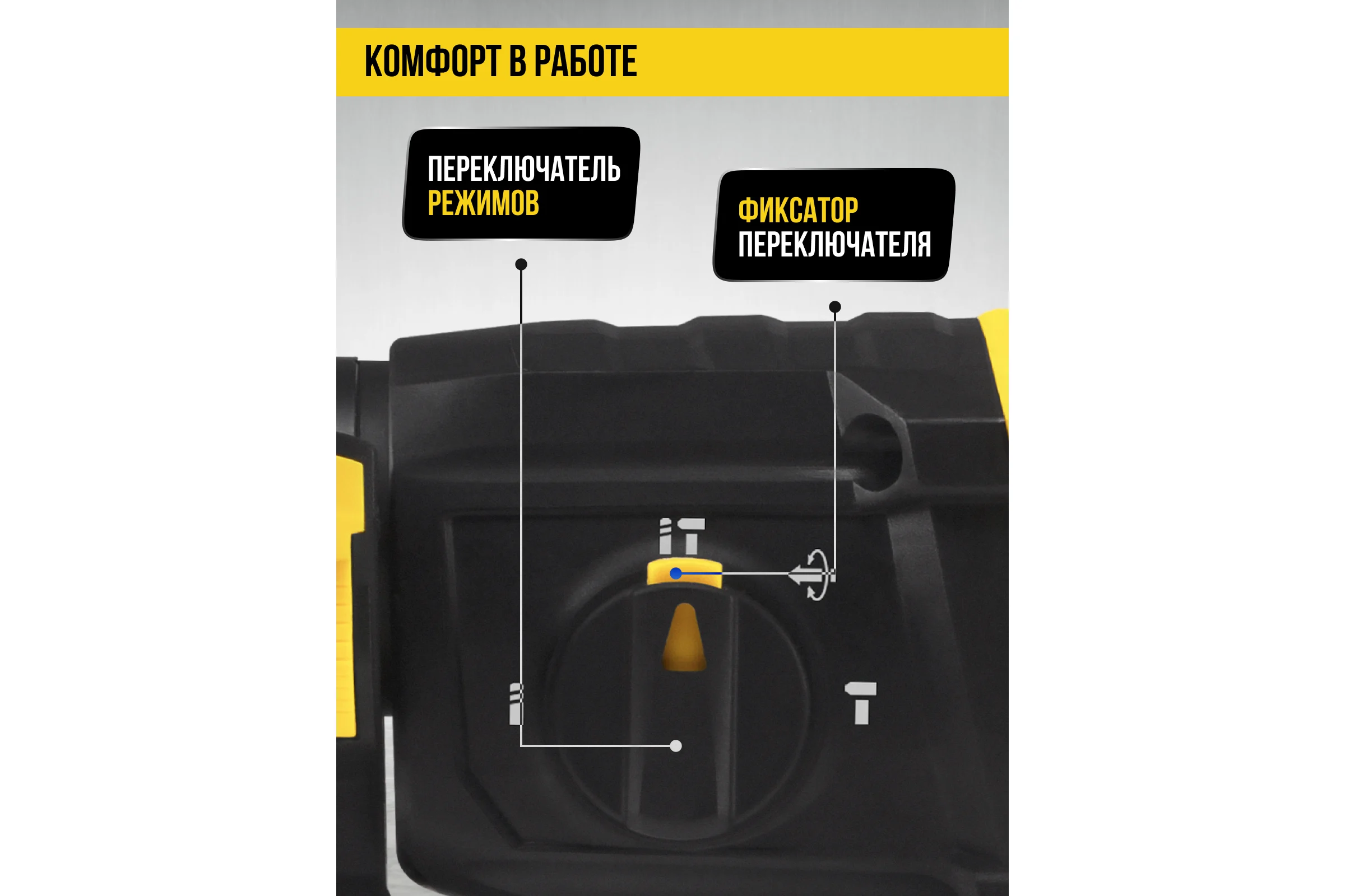 Перфоратор Kolner SDS-PLUS, 20 мм, горизонт, 650Вт, KBH 3-20K, 3 режима, 2.1Дж, 0-1800об/мин, 0-5900уд/мин, кабель 2м 8030300304