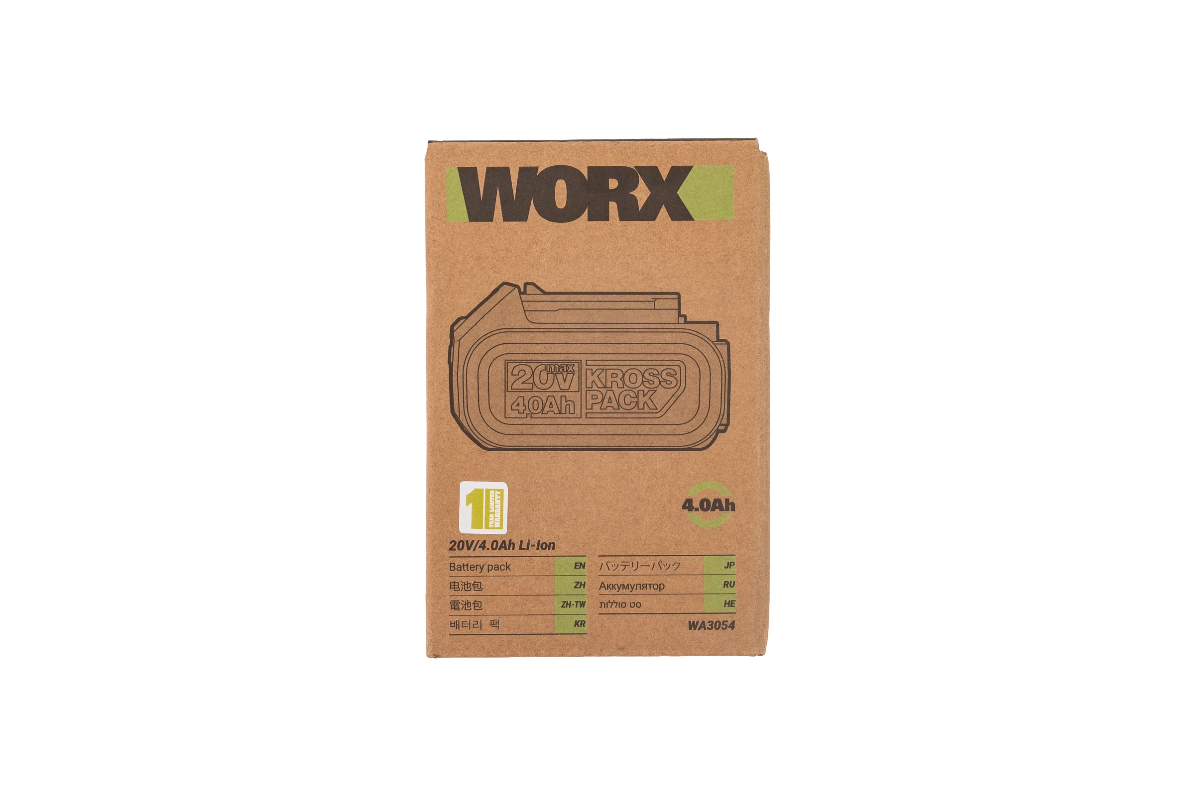 Аккумулятор WORX Professional 20В, 4А*ч WA3054