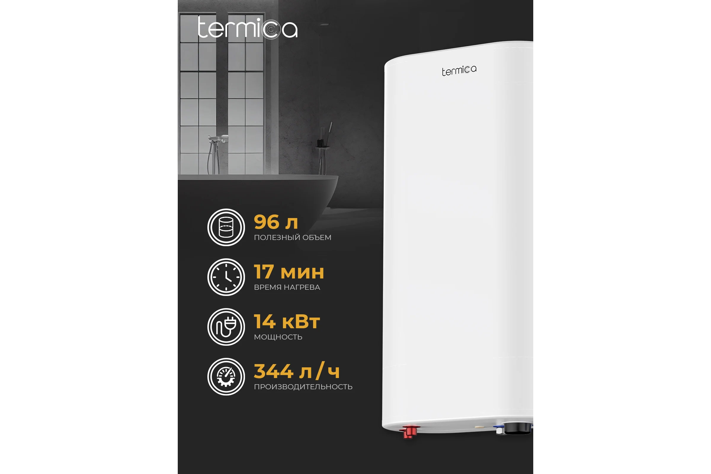 Комбинированный водонагреватель Termica AMET 120 SX 85111512
