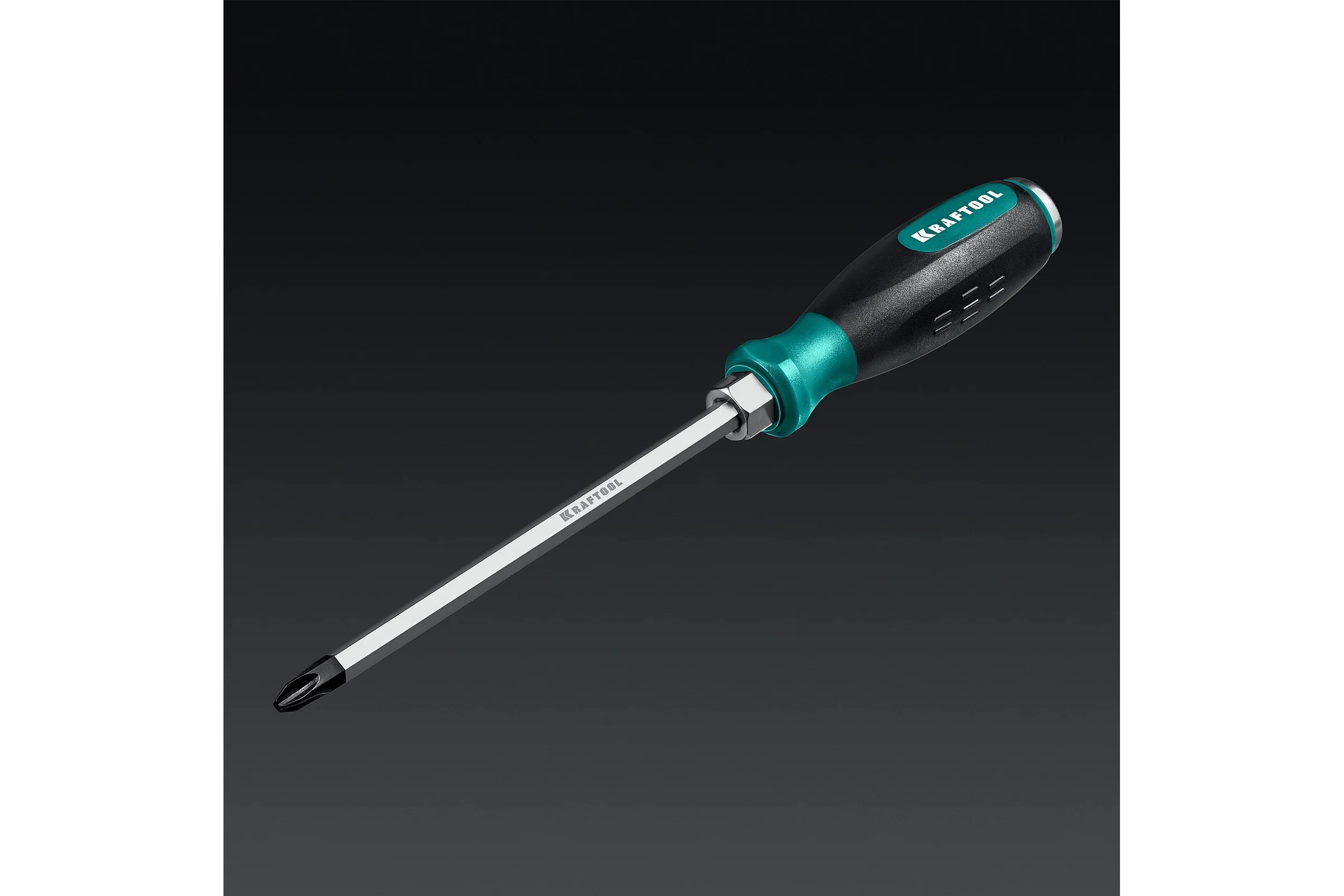 Ударная отвертка KRAFTOOL Impact PH 4, сквозной стержень Cr-Mo 250034-4