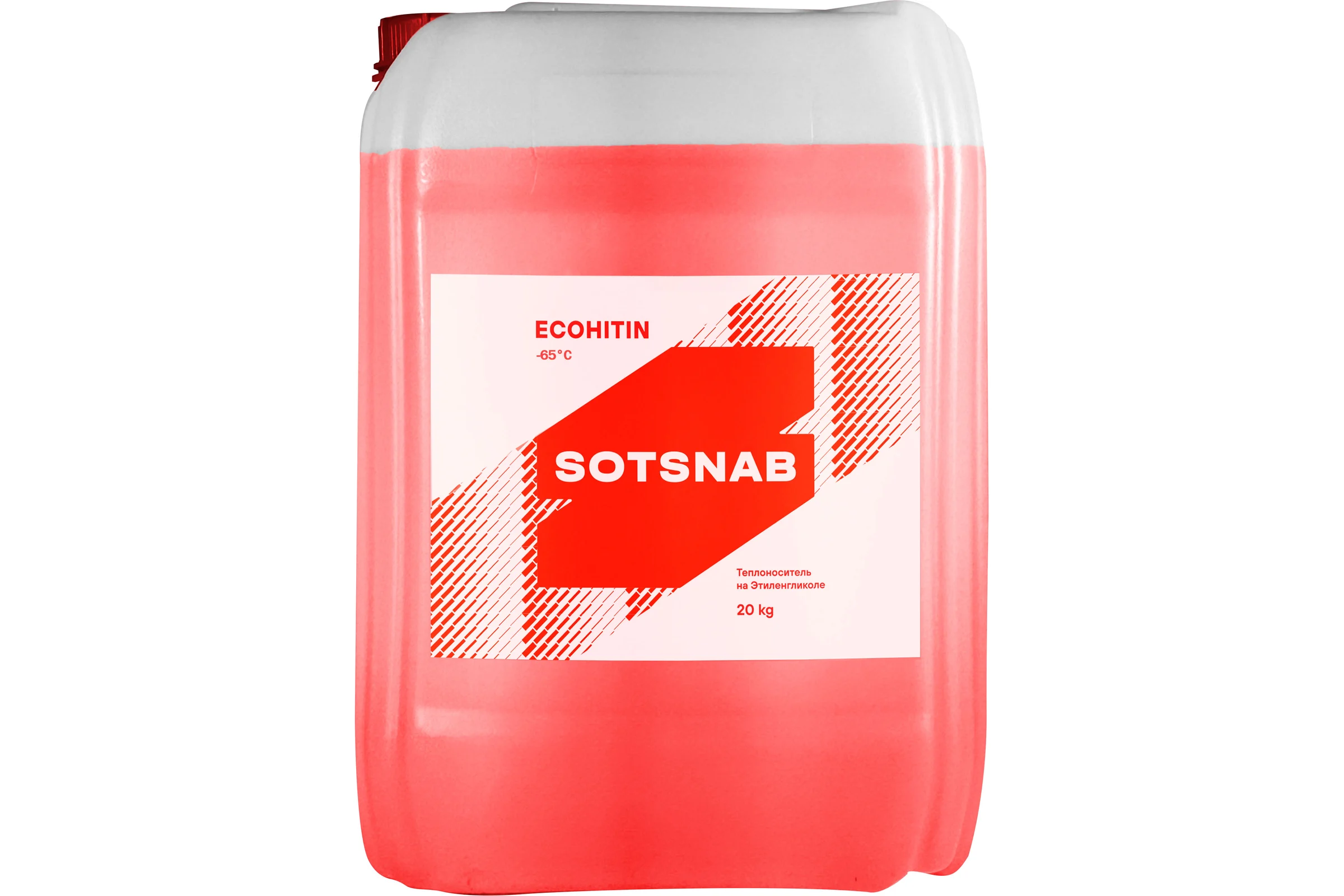 Теплоноситель SotSnab СОТСНАБ Экохитин -65 на основе этиленгликоля 20 кг, 20л ТЭКр-65К.20