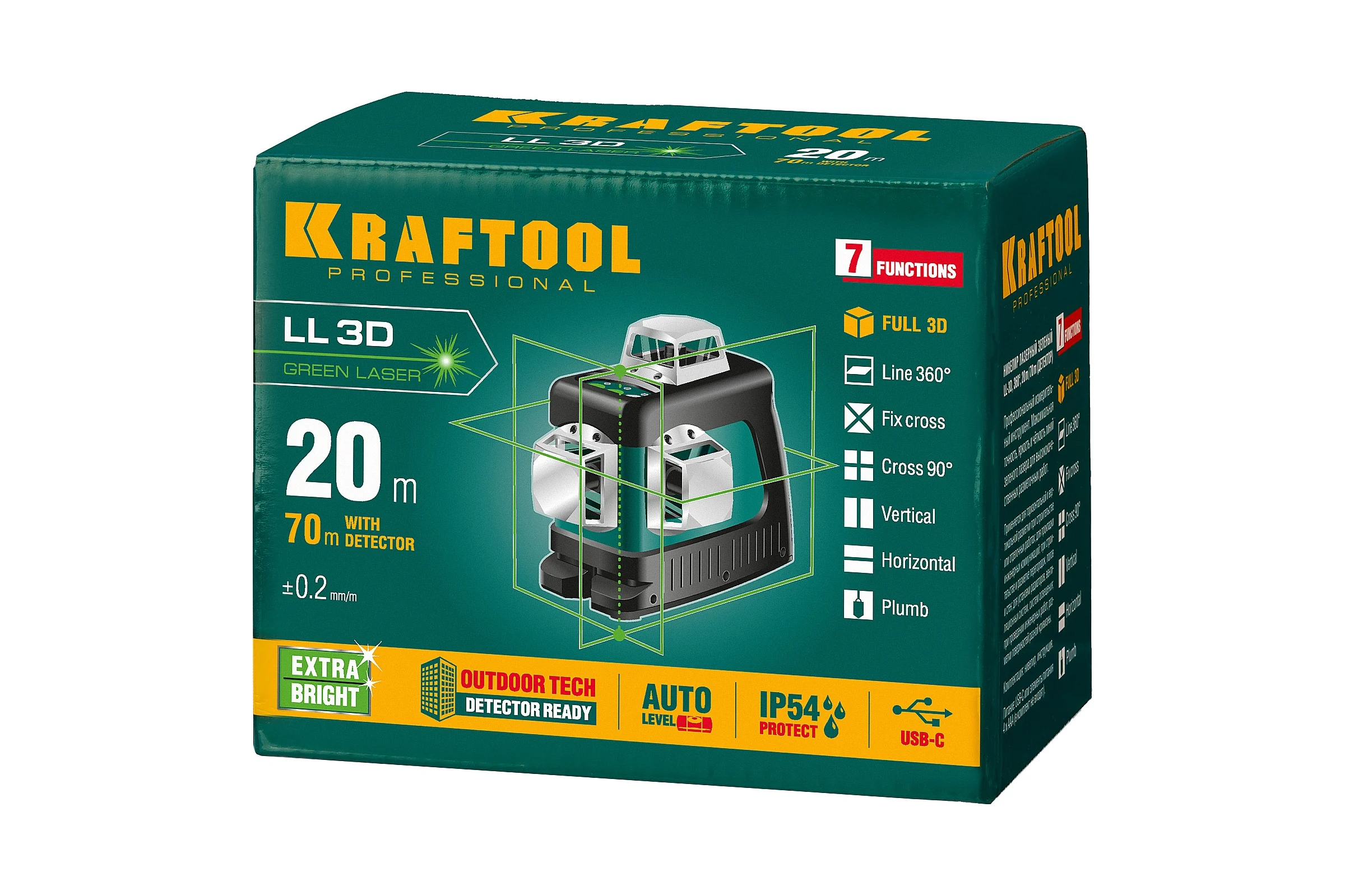 Лазерный нивелир KRAFTOOL LL 3D 34641