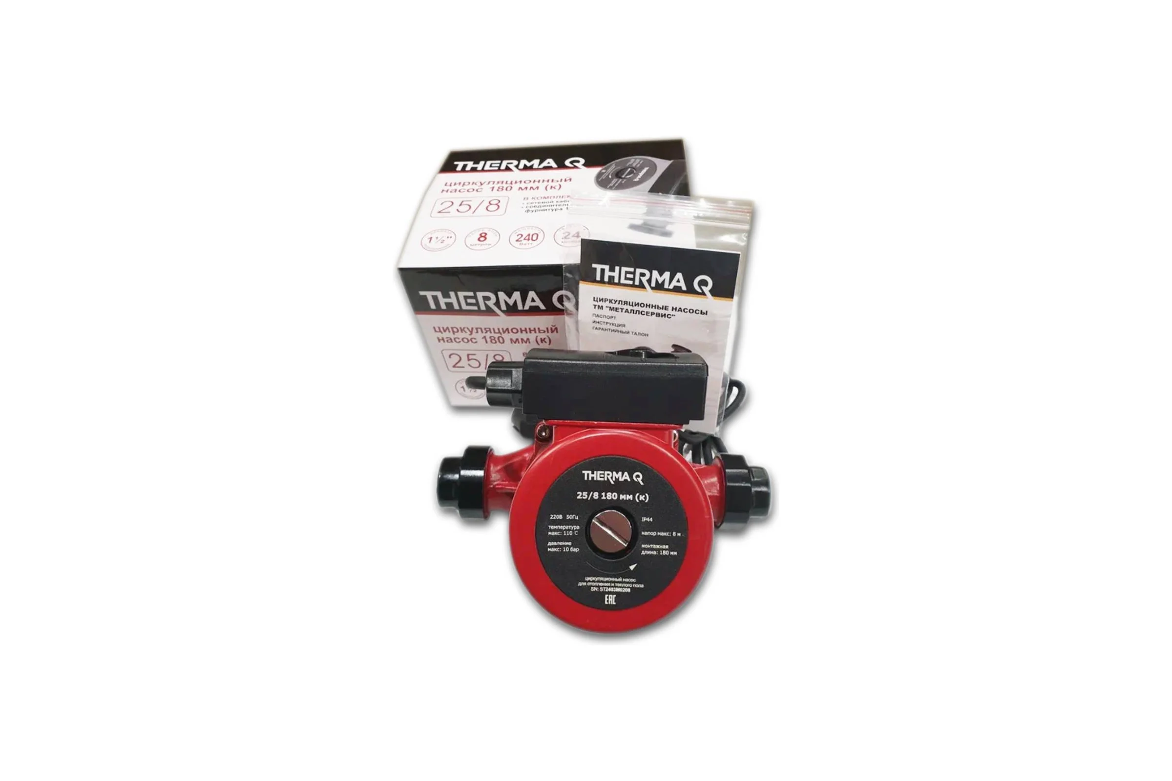Насос циркуляционный МЕТАЛЛСЕРВИС МС THERMA Q 25/8 180 к 1260125