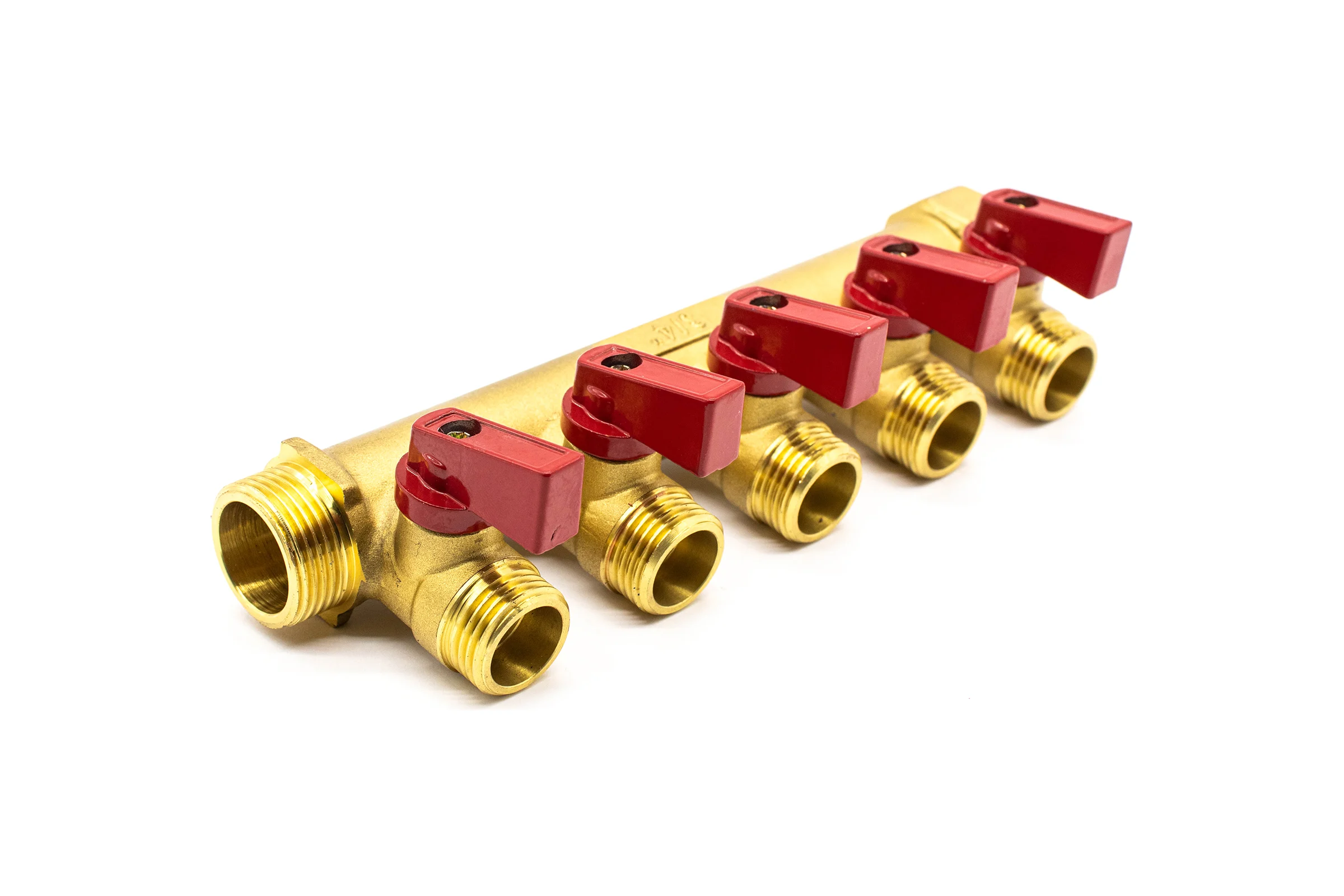 Коллектор Damento Clima  с кранами 3/4"x1/2" на 5 выходов 1/25 016244