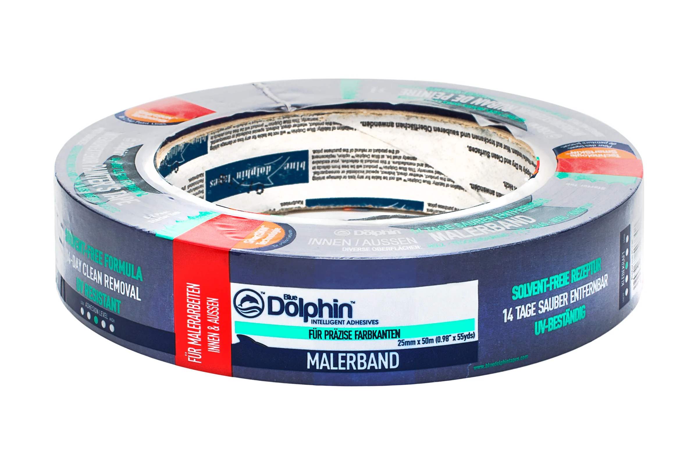 Малярная лента Blue Dolphin Painters Tape синяя 25мм х 50м 01-1-01-EN SBL BDN