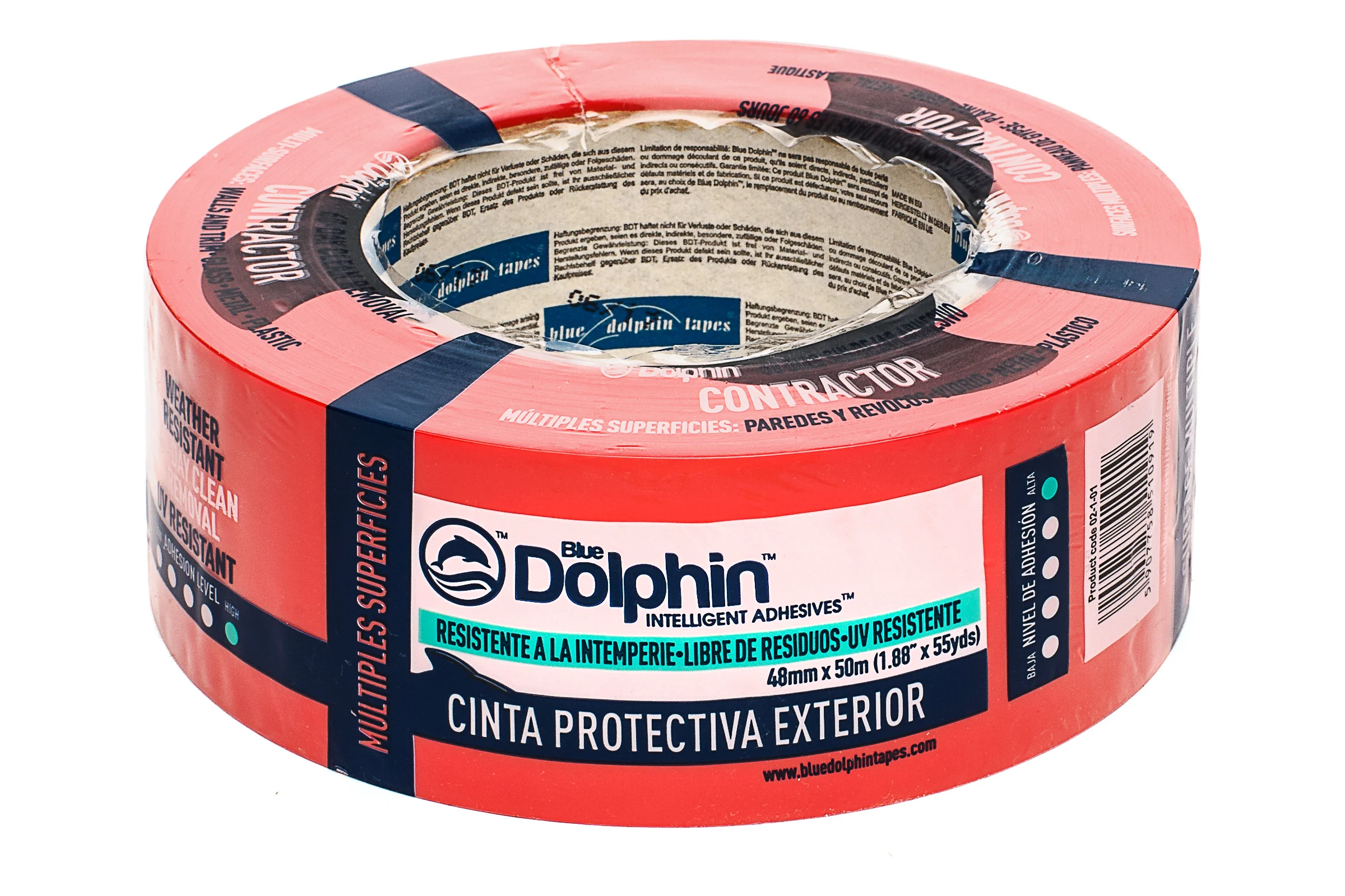 Малярная лента Blue Dolphin Contractor 48мм х 50м 02-1-01-EN BDN