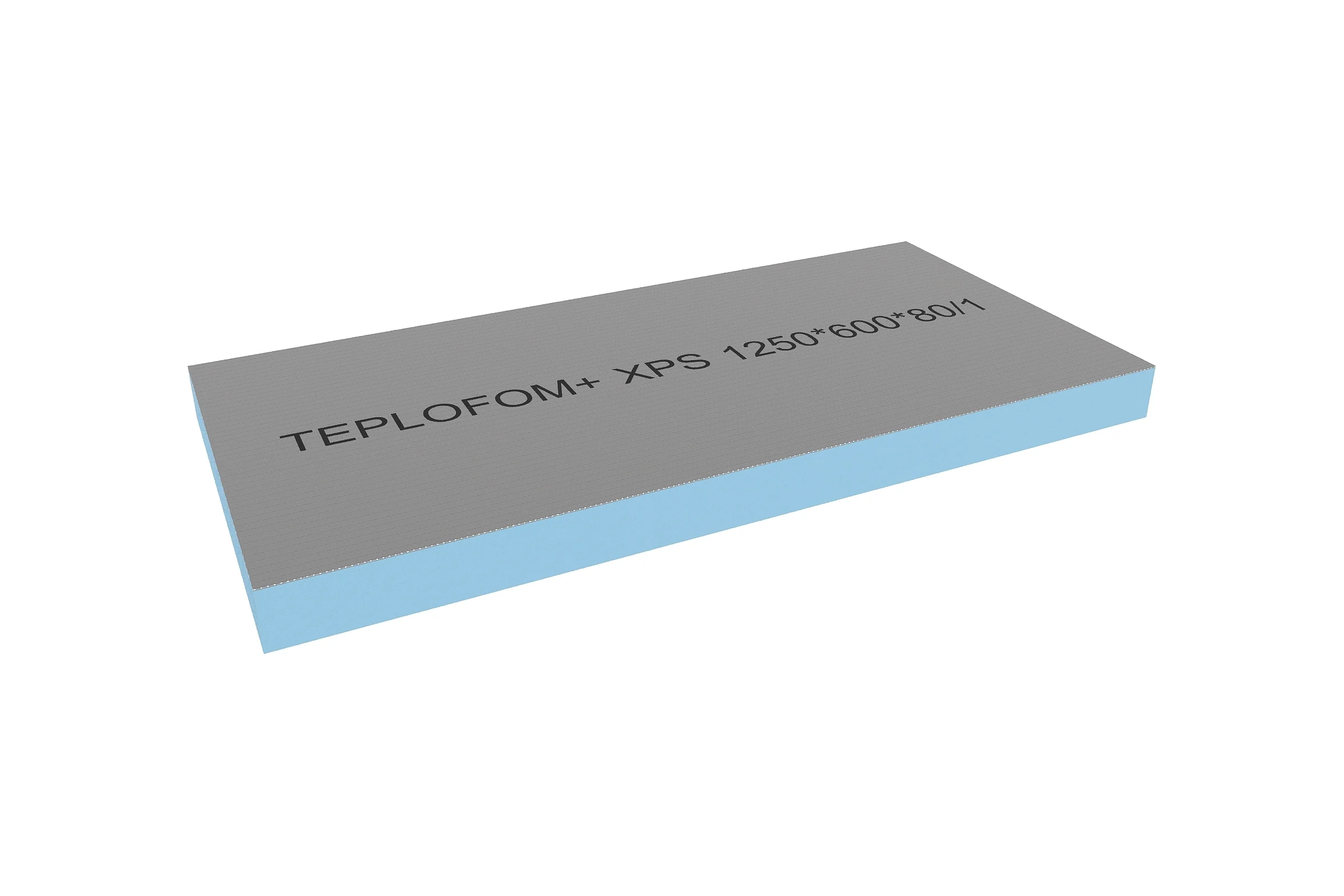 Теплоизоляционная панель Teplofom+ 1250x600x80мм 80XPS-01short