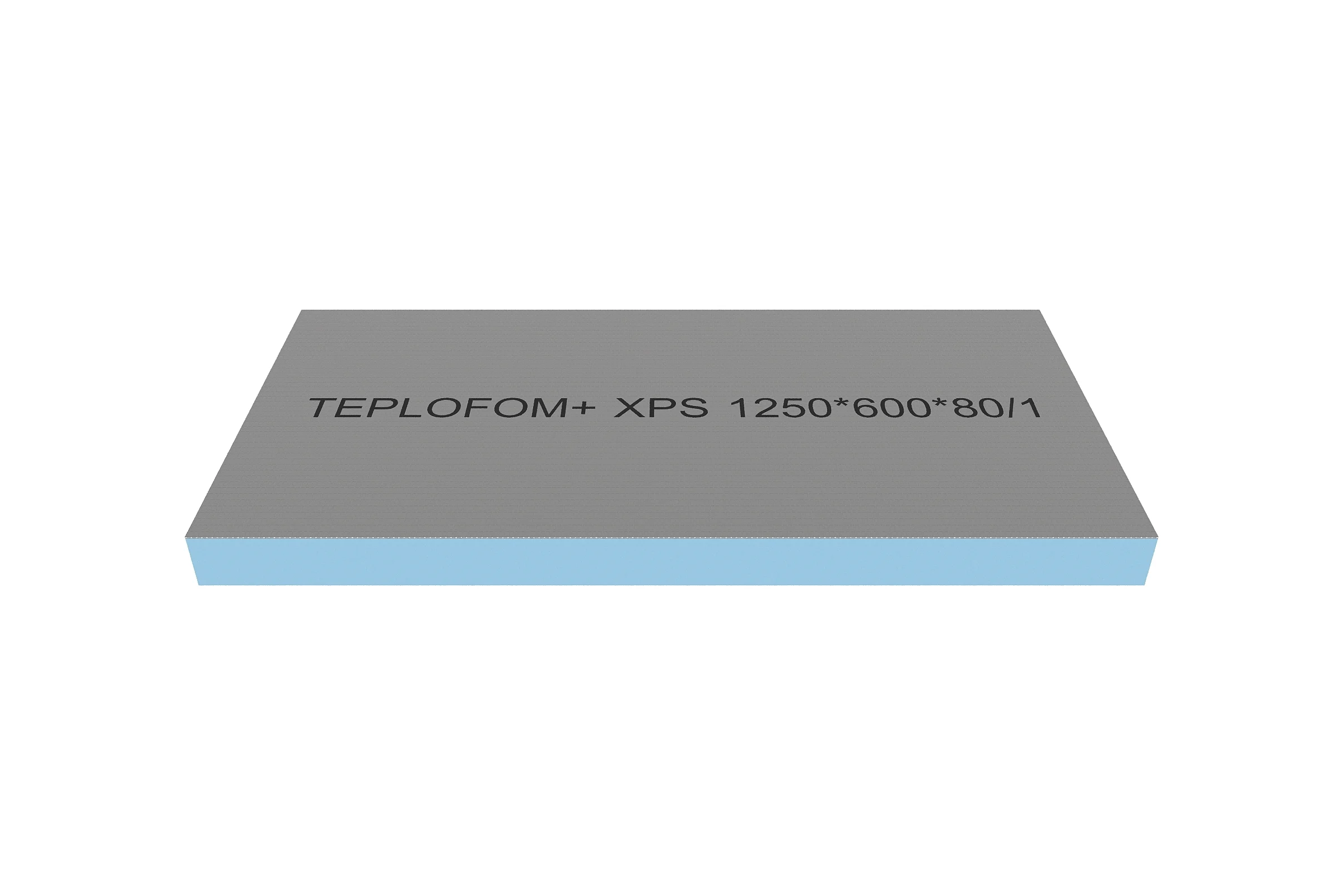Теплоизоляционная панель Teplofom+ 1250x600x80мм 80XPS-01short