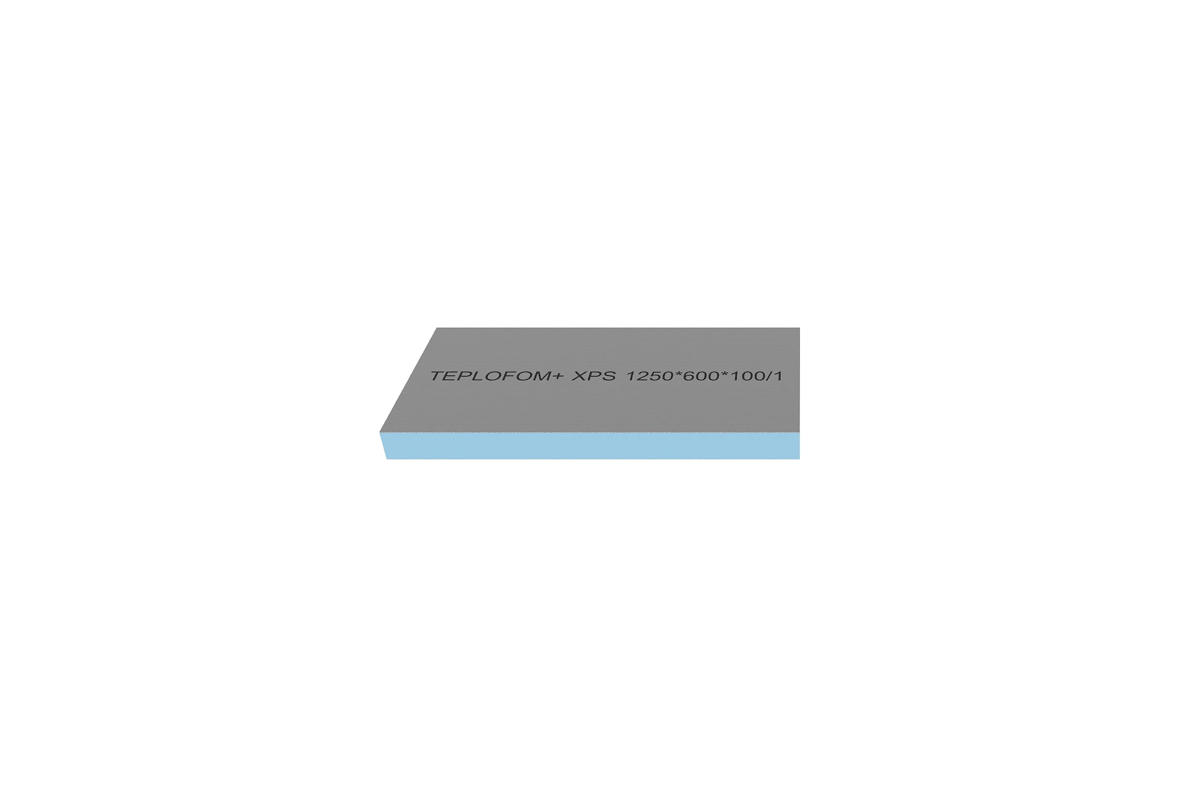 Теплоизоляционная панель Teplofom+ 1250x600x100мм 100XPS-01short