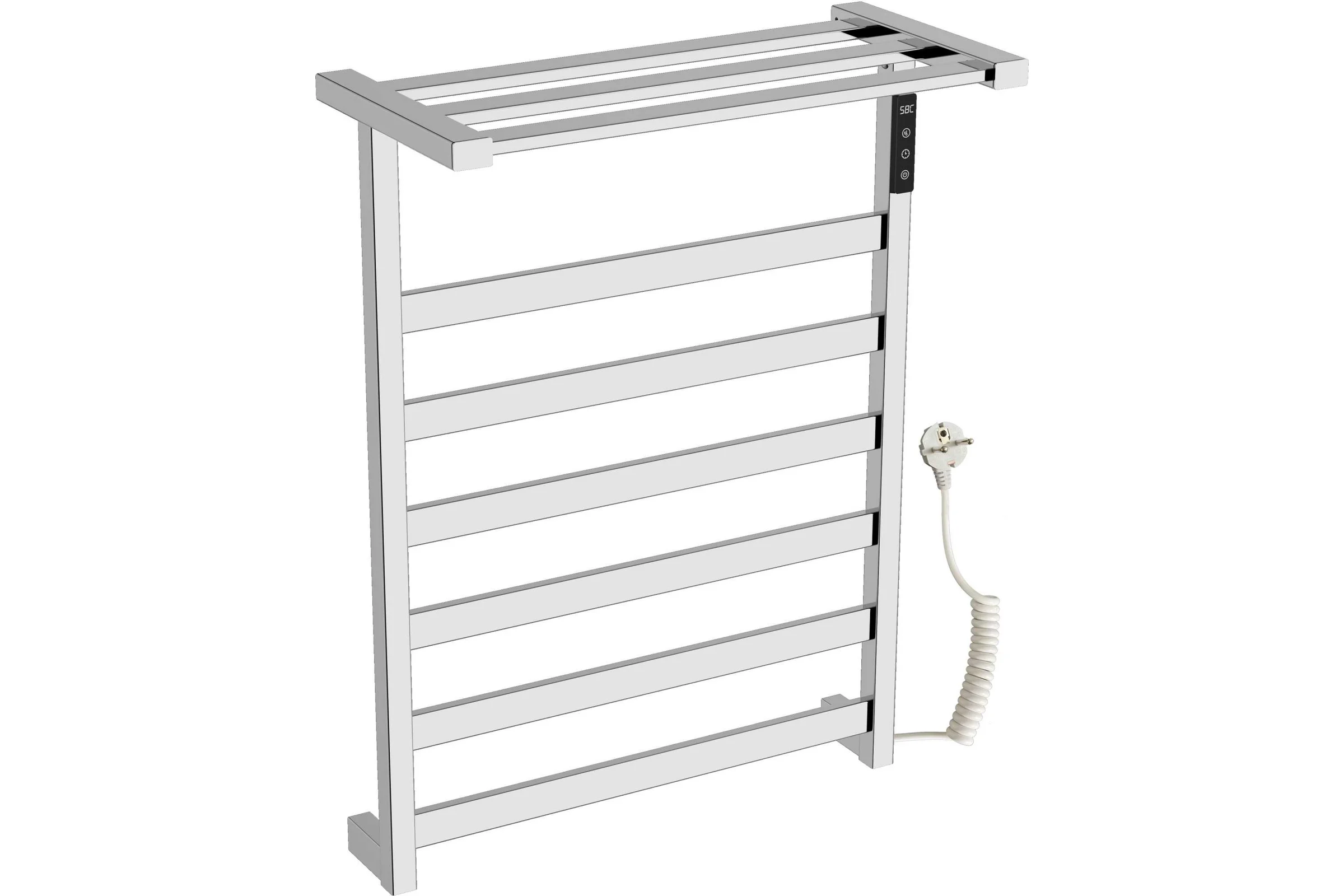 Полотенцесушитель электрический Wonzon & Woghand, хром WW-A1026-CR