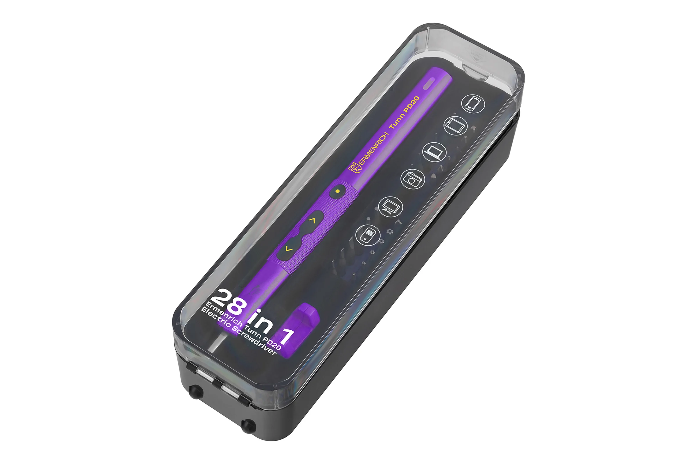 Отвертка для точных работ Ermenrich (Эрменрих) Tunn PD20, фиолетовый 84545