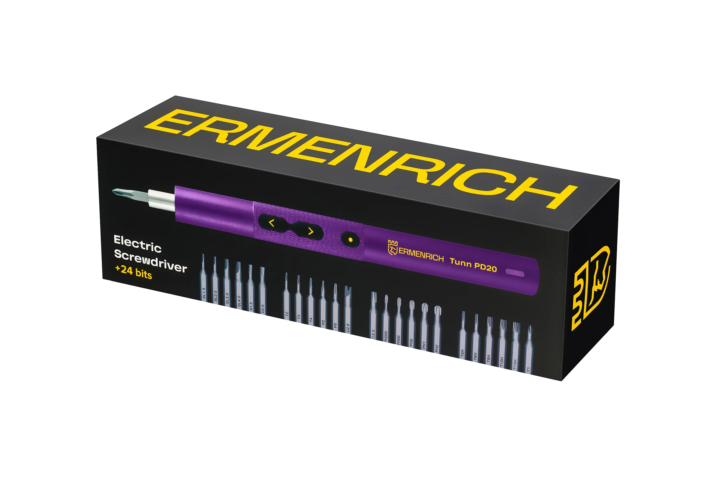 Отвертка для точных работ Ermenrich (Эрменрих) Tunn PD20, фиолетовый 84545