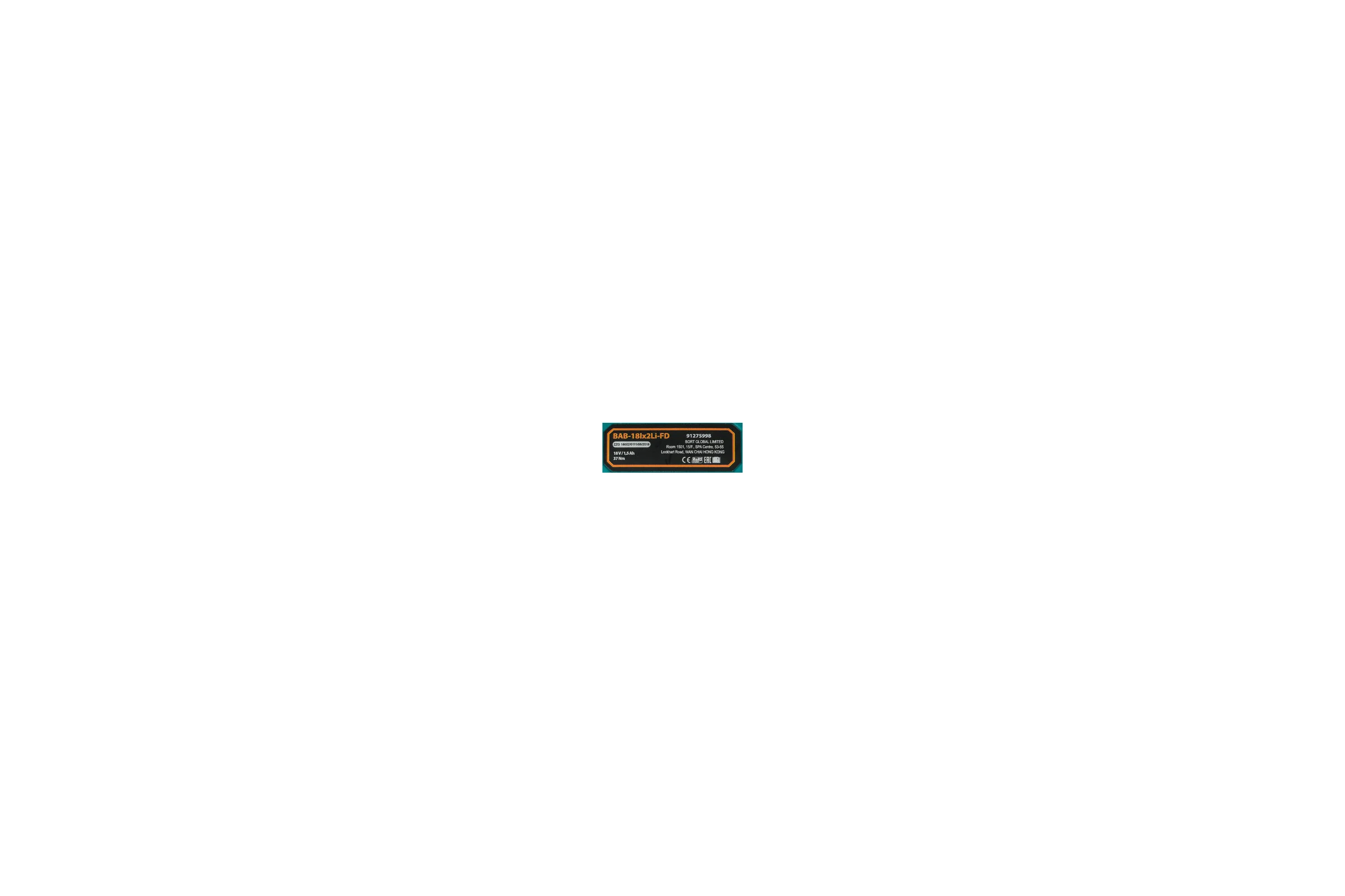 Аккумуляторная дрель-шуруповерт BAB-18Ix2Li-FD 91275998