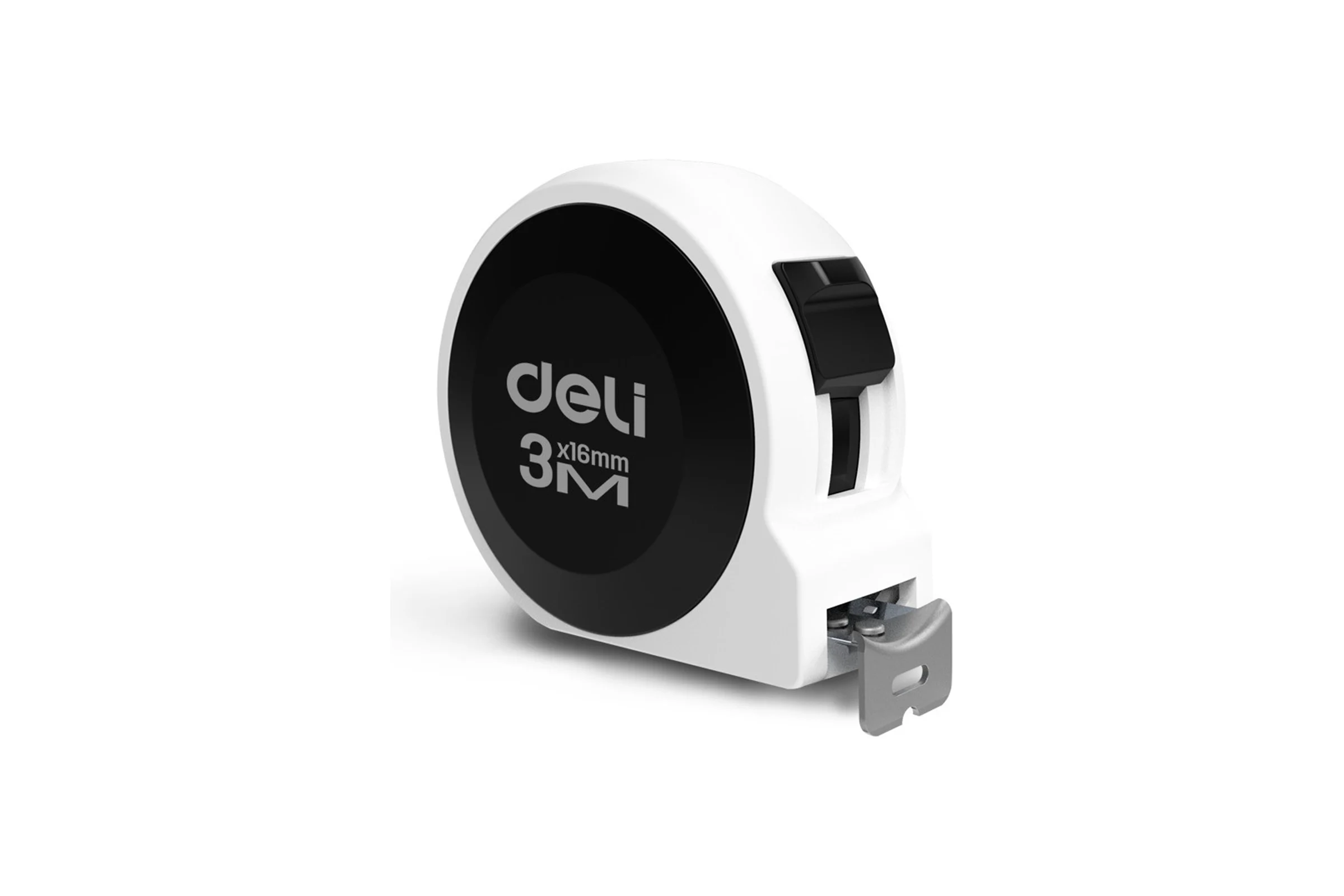 Рулетка DELI Home Series White H8003B 3м х 16мм (Эксклюзивный дизайн, софттач пластик, подарочная упаковка) 177187