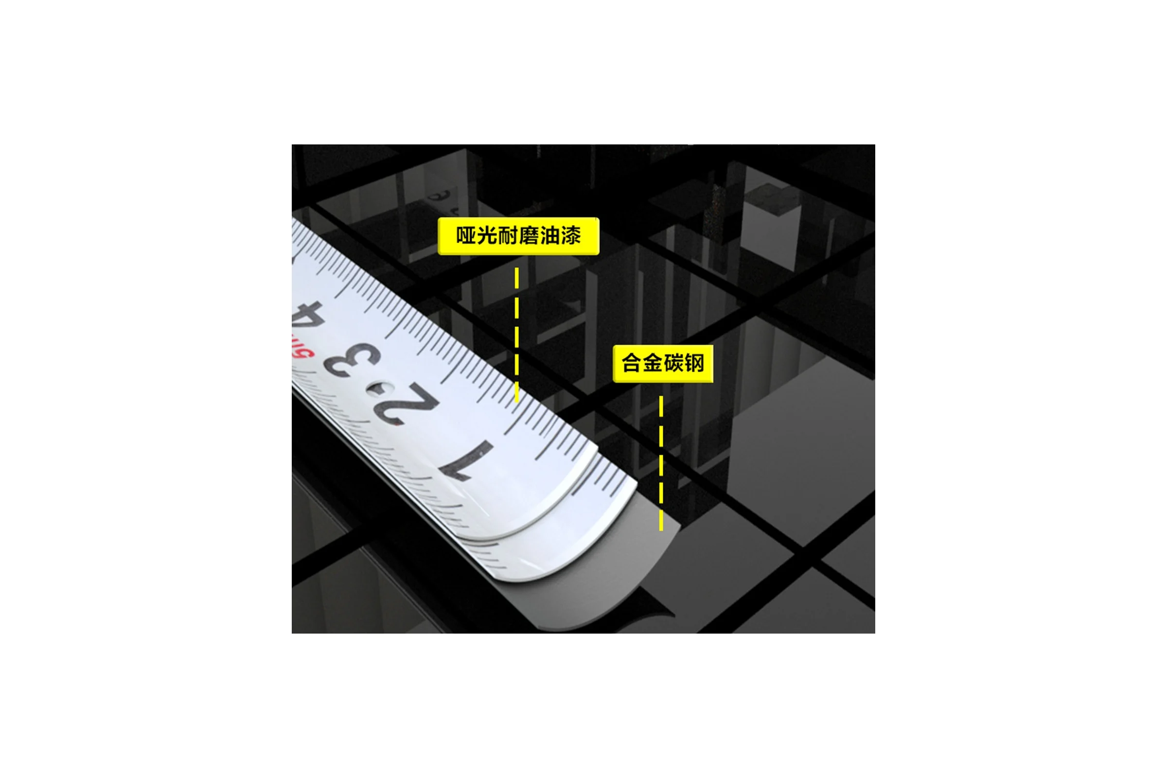 Рулетка DELI Home Series White H8003B 3м х 16мм (Эксклюзивный дизайн, софттач пластик, подарочная упаковка) 177187