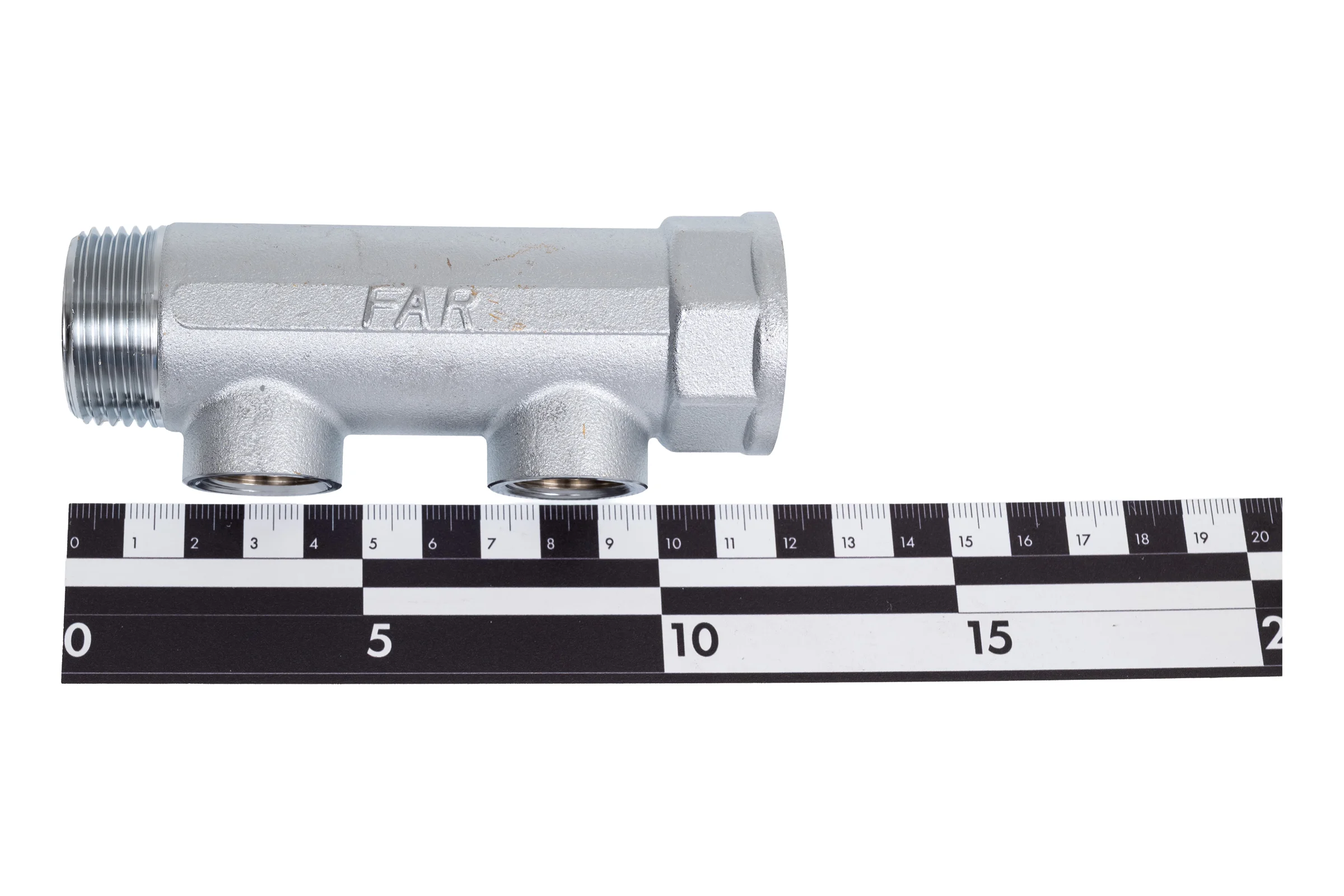 Коллектор FAR 1, ВР-НР, 2 отвода 1/2, ВР, межосевое 50 мм FK 3600 1