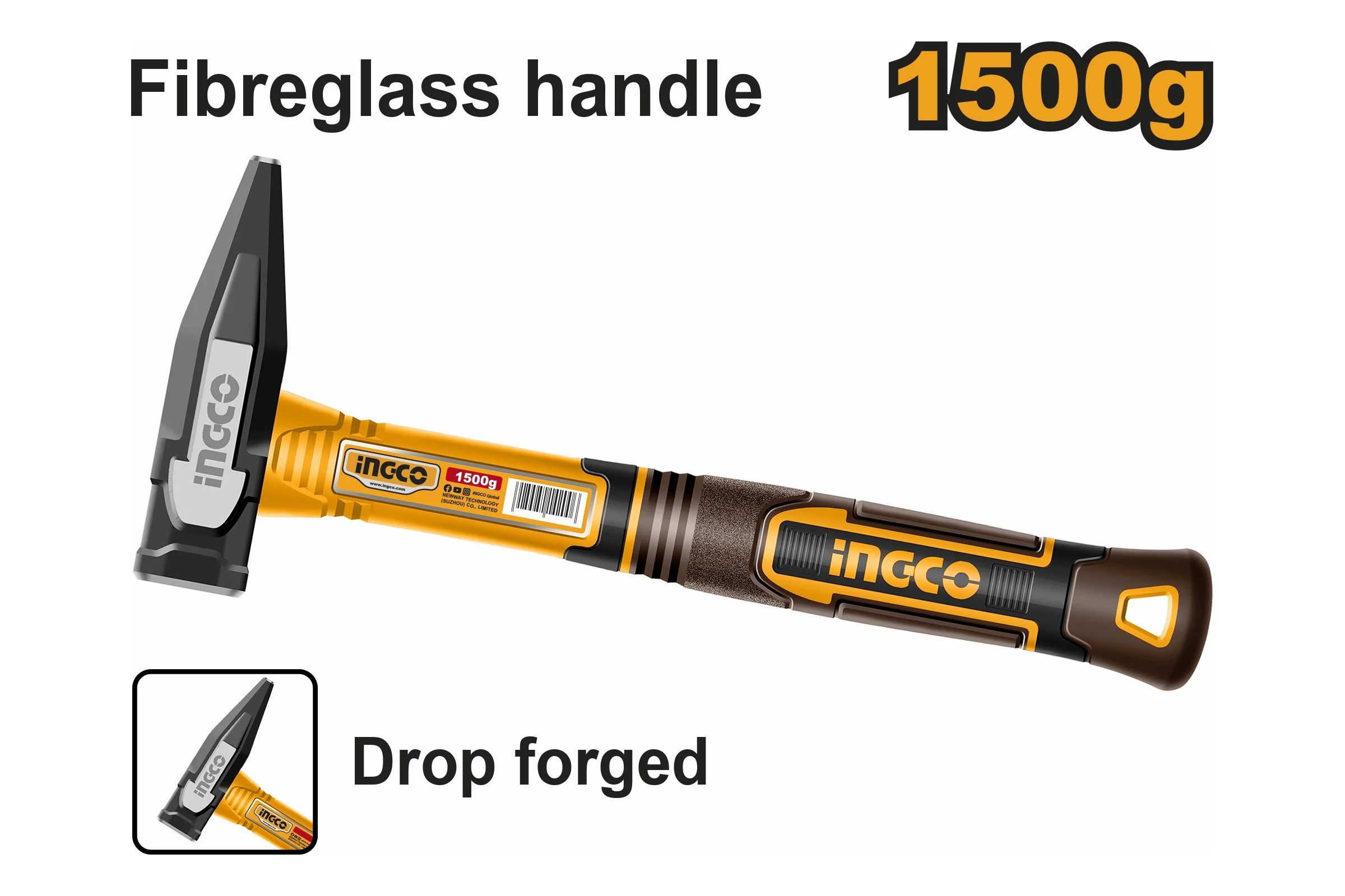 Молоток слесарный INGCO 1500 г HMH821500