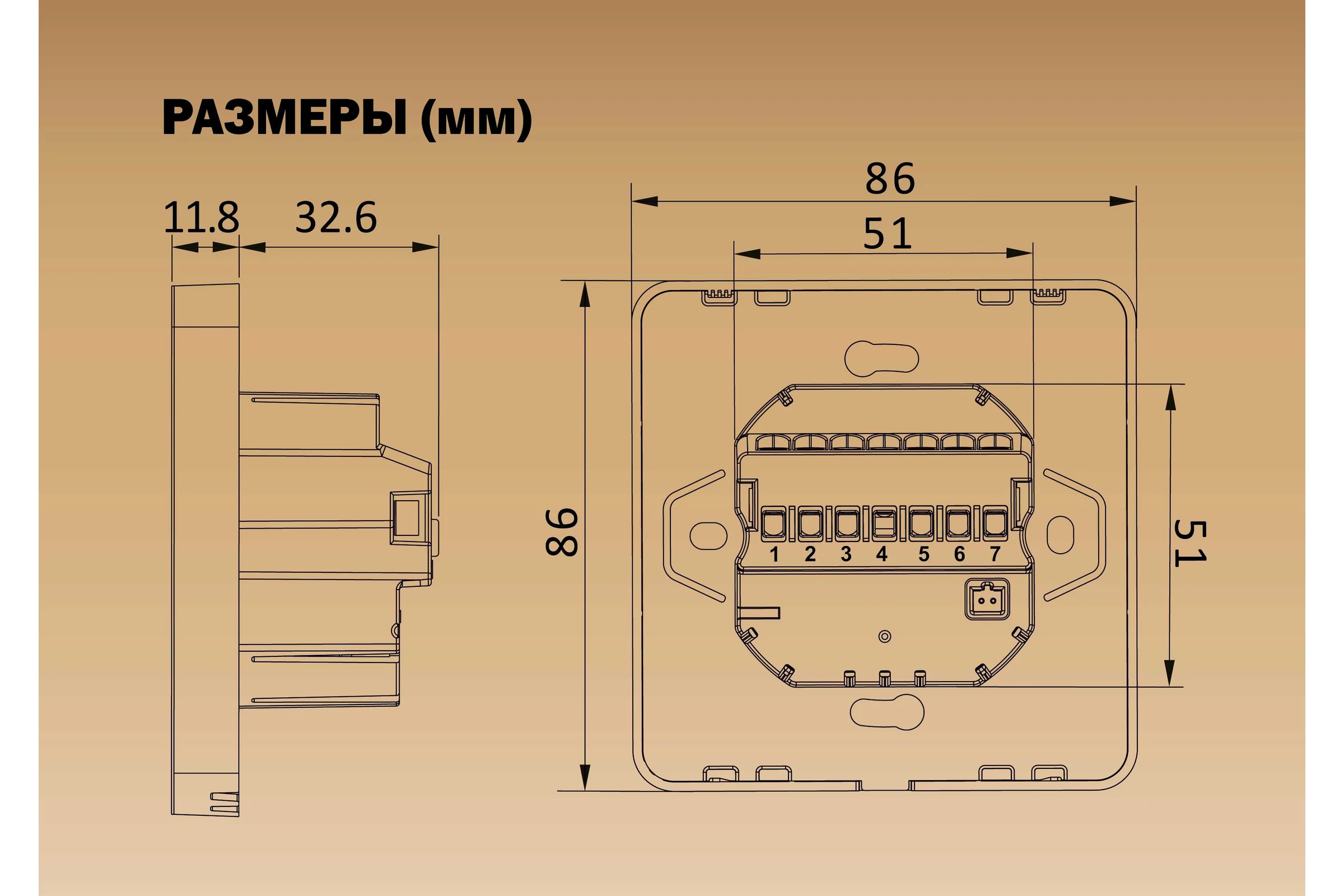 Терморегулятор Grand Meyer Wi-Fi золотой SN-15
