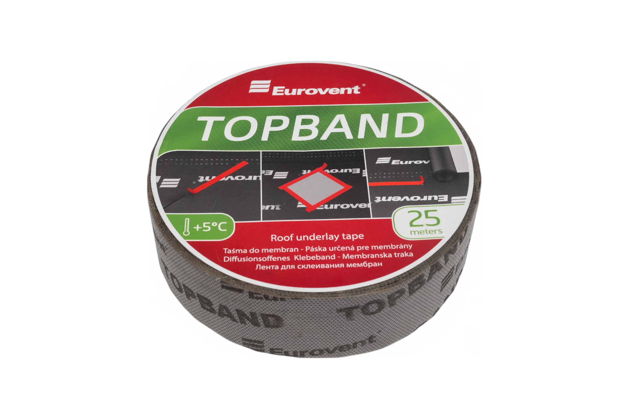 Лента Eurovent 50 мм, 25 м TOPBAND