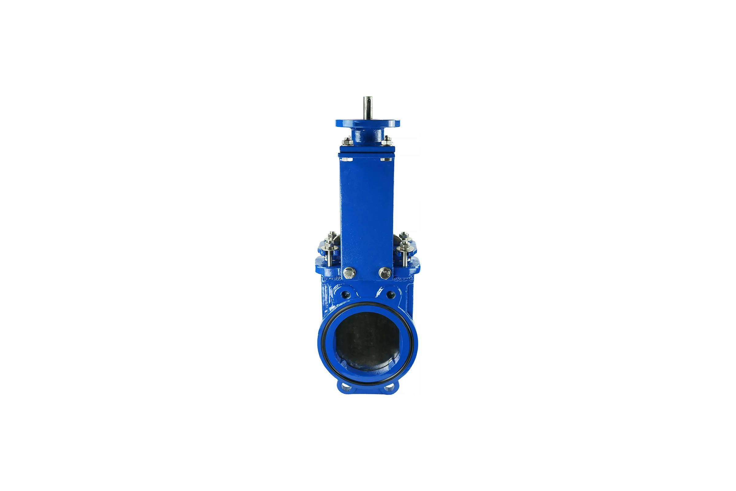 Задвижка шиберная DN.ru GGG40-SS304-NBR-2W-ISO Ду200 Ру10 с голым штоком и ISO-фланцем D040-03172
